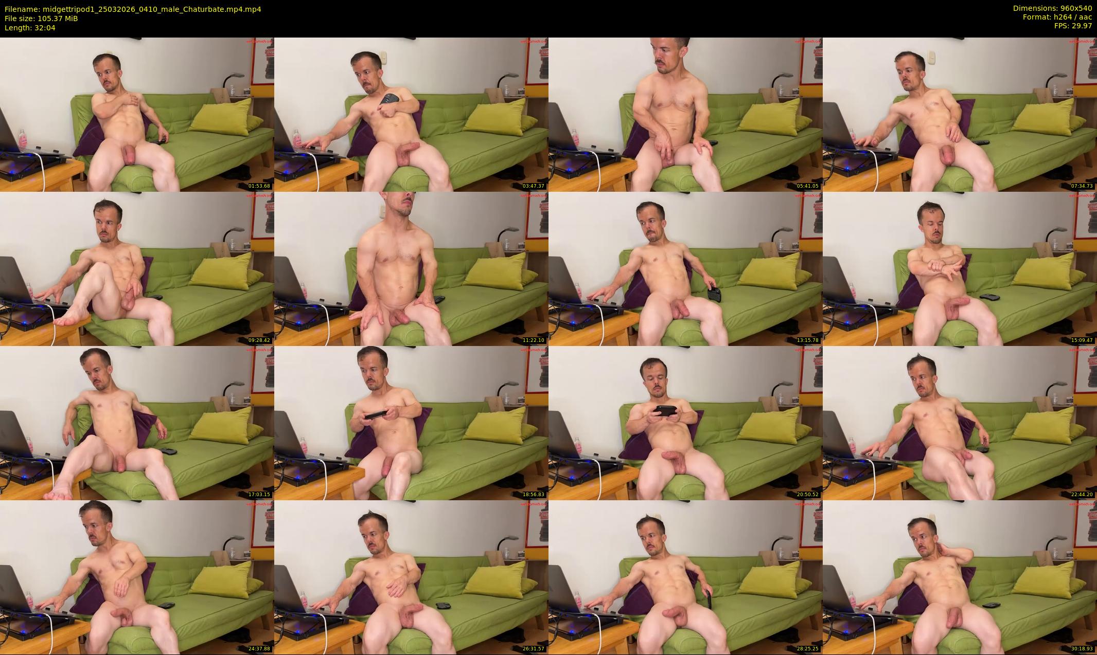 midgettripod1 — 33 minute Chaturbate male cam show recording, 480p, Mar 25, 2026