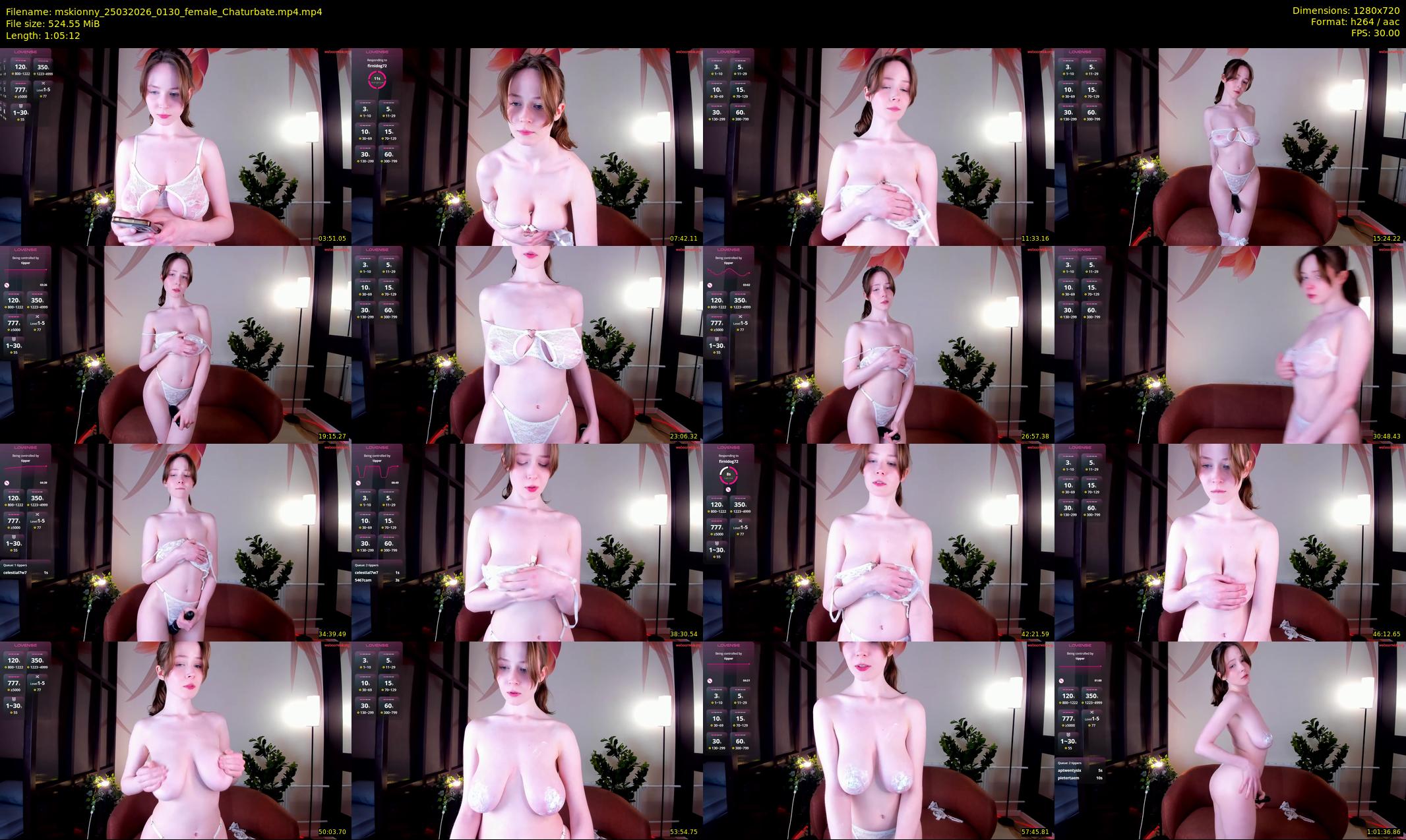 mskionny — 66 minute Chaturbate female cam show recording, 720p, Mar 25, 2026