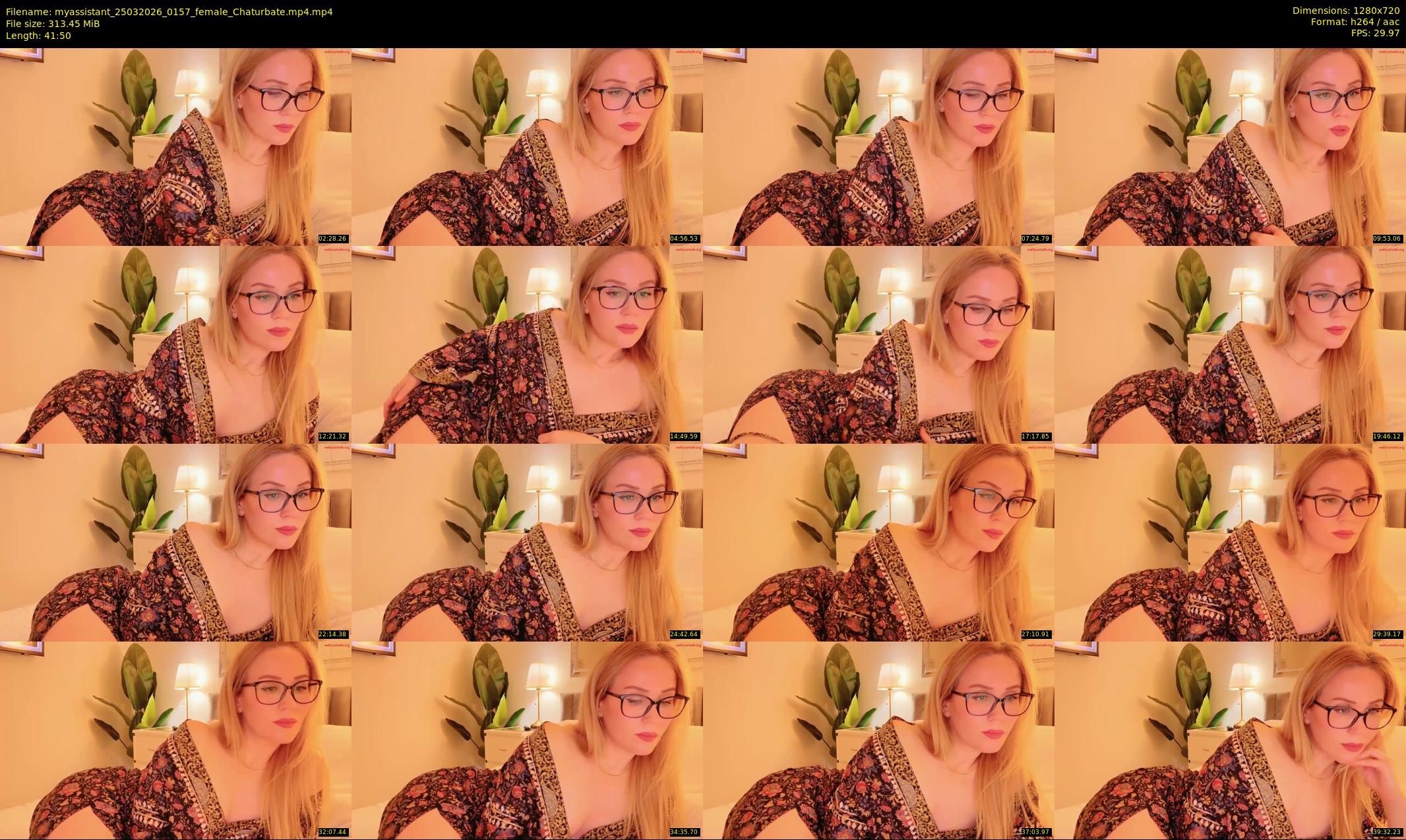 myassistant — 42 minute Chaturbate female cam show recording, 720p, Mar 25, 2026