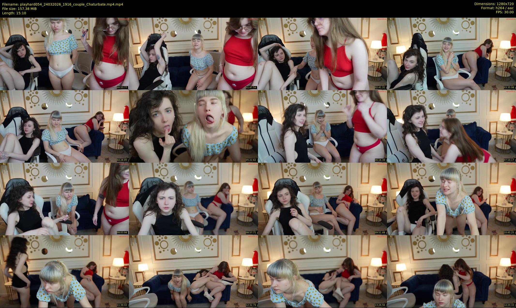 playhard054 — 16 minute Chaturbate couple cam show recording, 720p, Mar 24, 2026