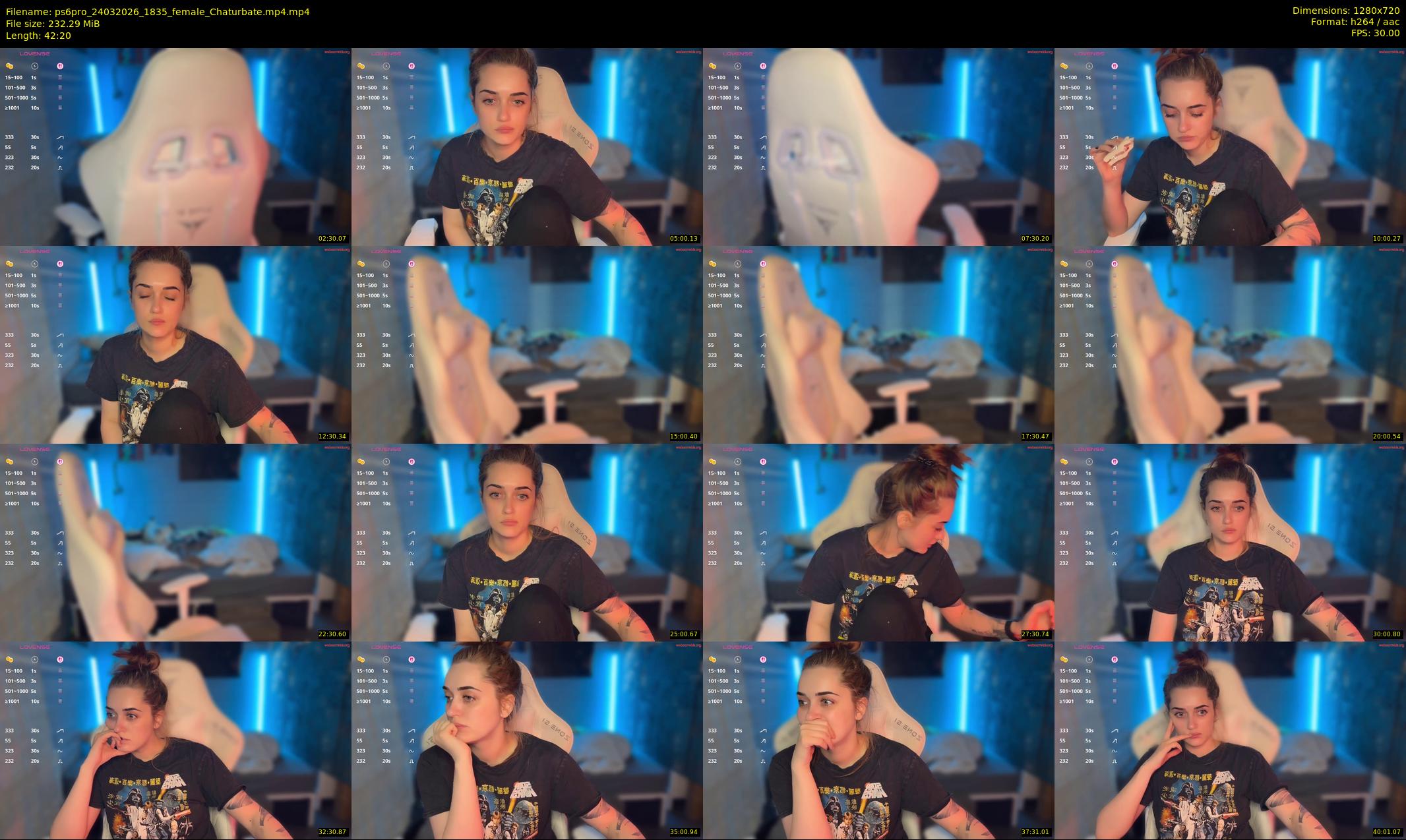 ps6pro — 43 minute Chaturbate female cam show recording, 720p, Mar 24, 2026