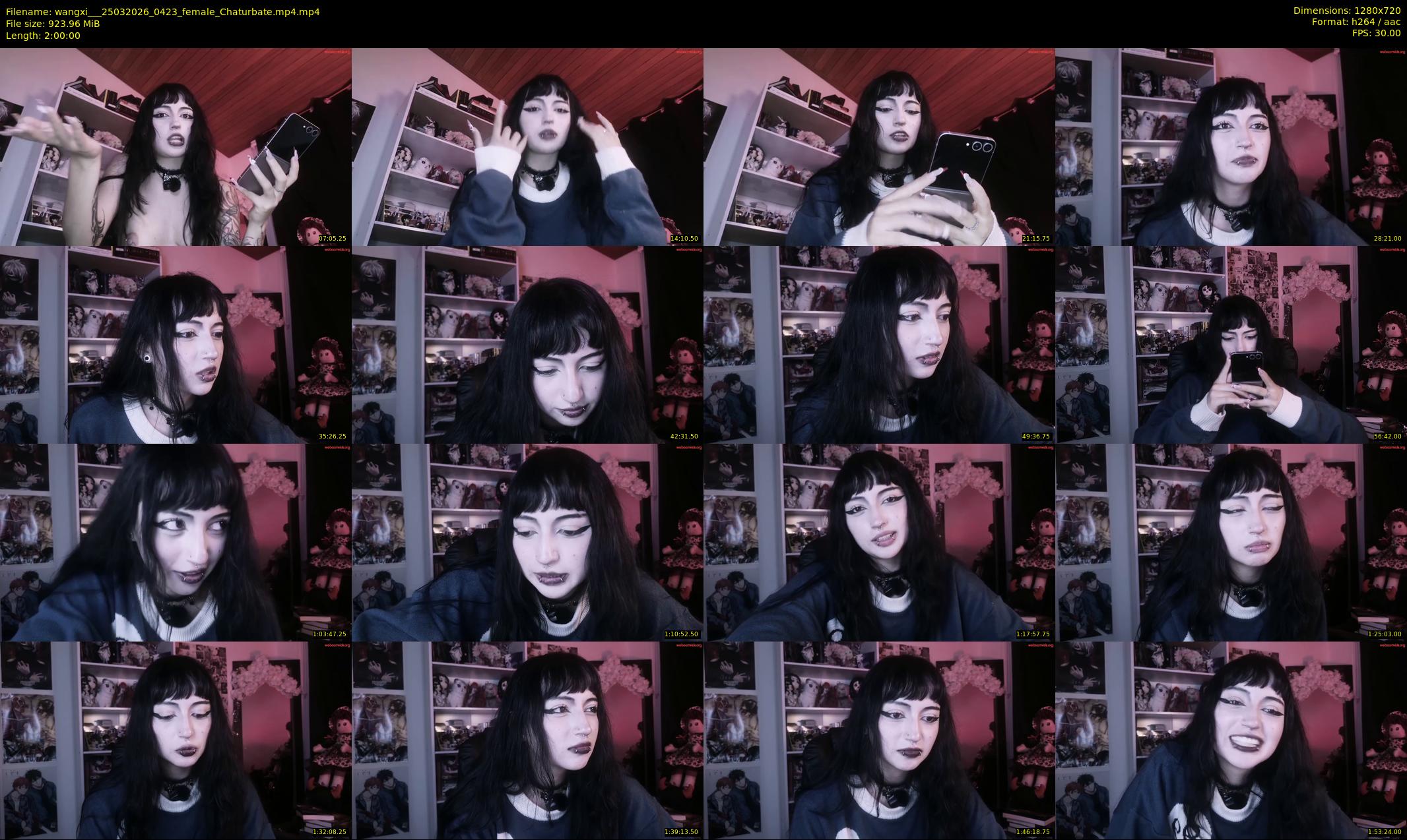 wangxi__ — 120 minute Chaturbate female cam show recording, 720p, Mar 25, 2026