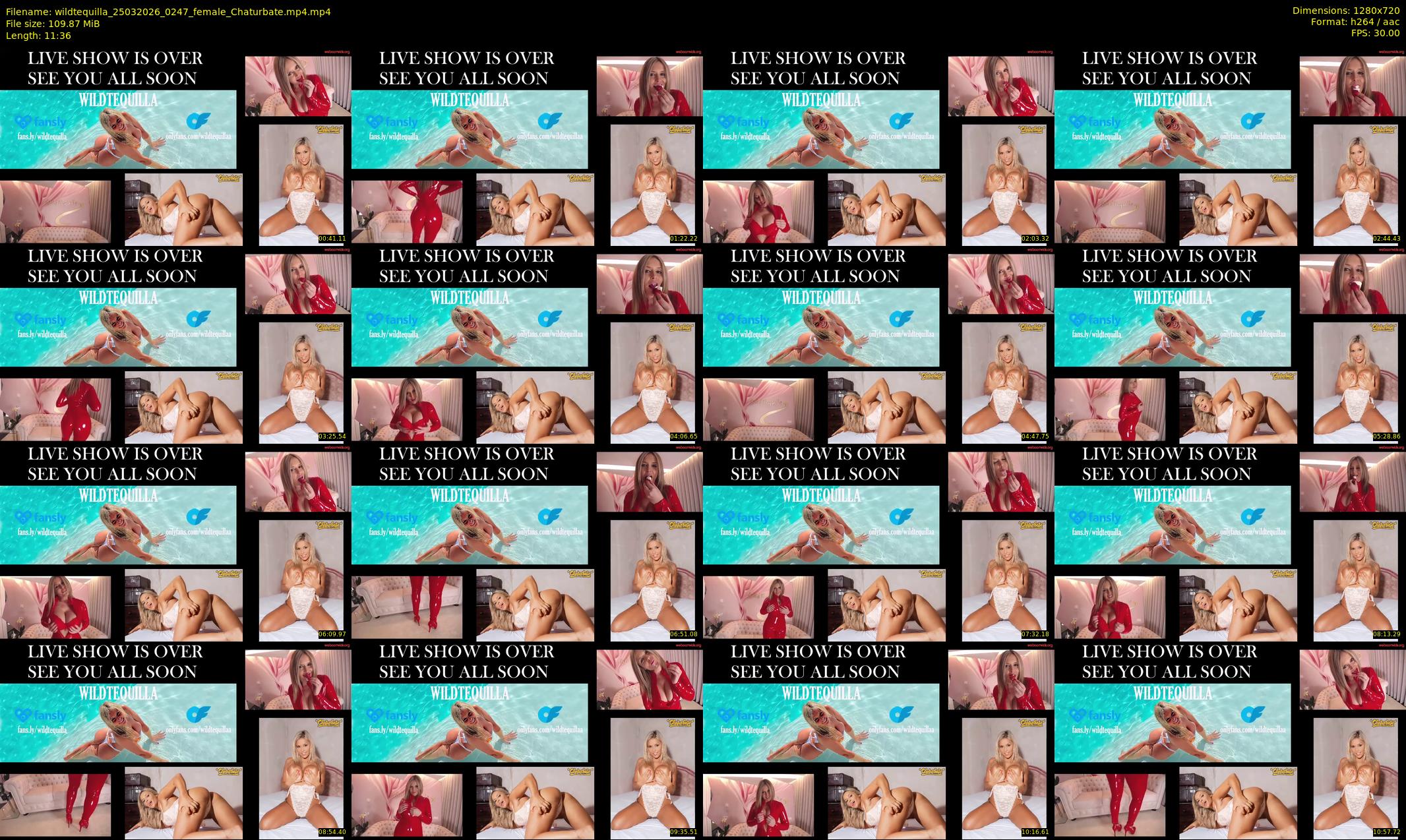 wildtequilla — 12 minute Chaturbate couple cam show recording, 720p, Mar 25, 2026