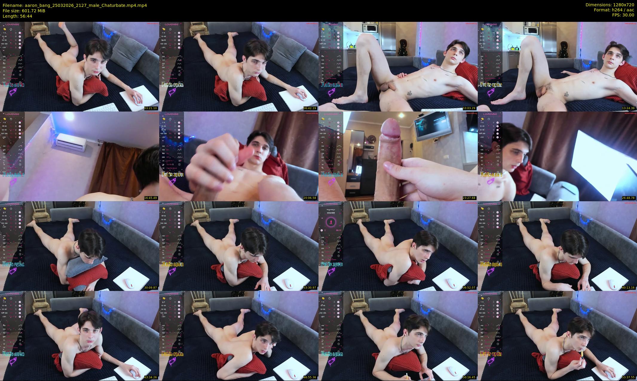 aaron_bang — 57 minute Chaturbate male cam show recording, 720p, Mar 25, 2026