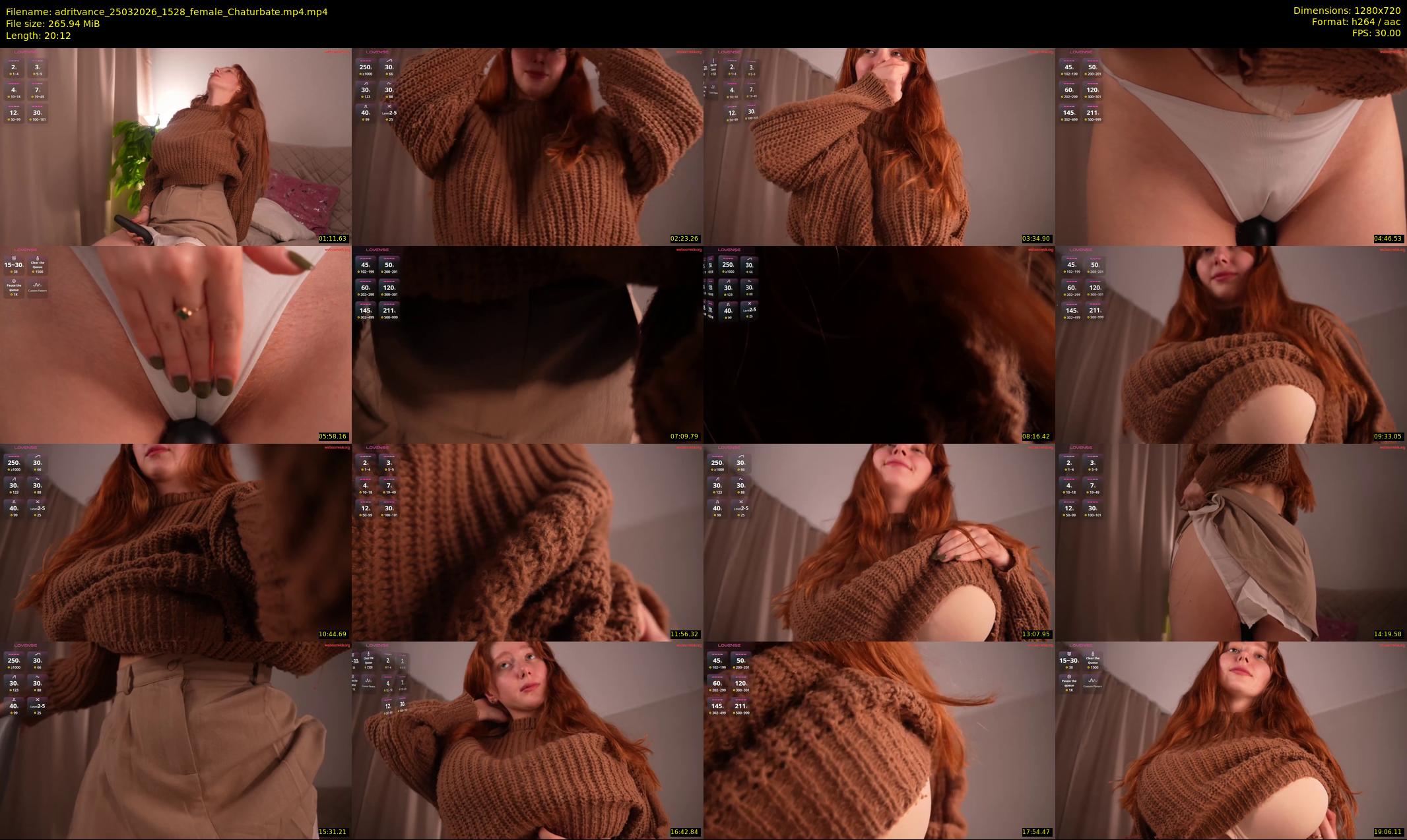 adritvance — 21 minute Chaturbate female cam show recording, 720p, Mar 25, 2026