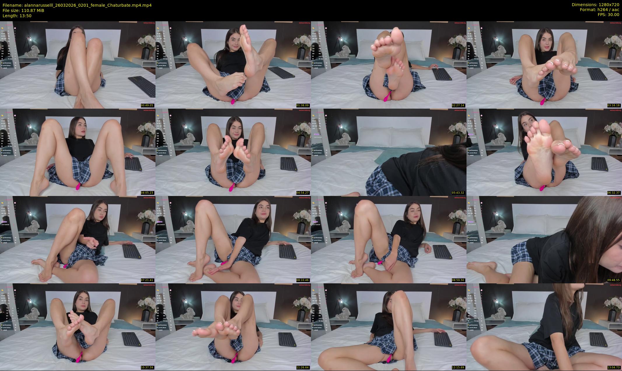 alannarusselll — 14 minute Chaturbate female cam show recording, 720p, Mar 26, 2026