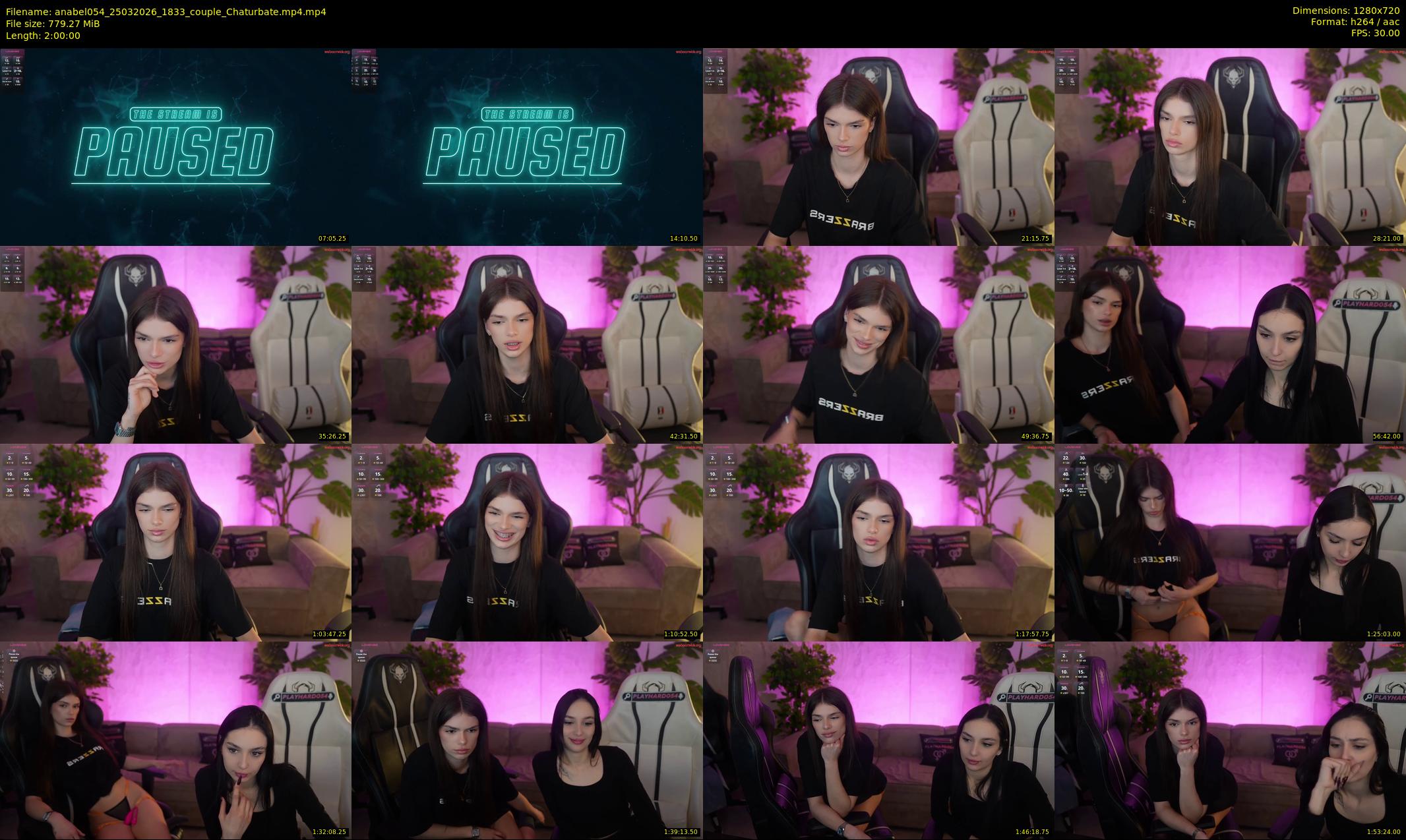 anabel054 — 120 minute Chaturbate female cam show recording, 720p, Mar 25, 2026