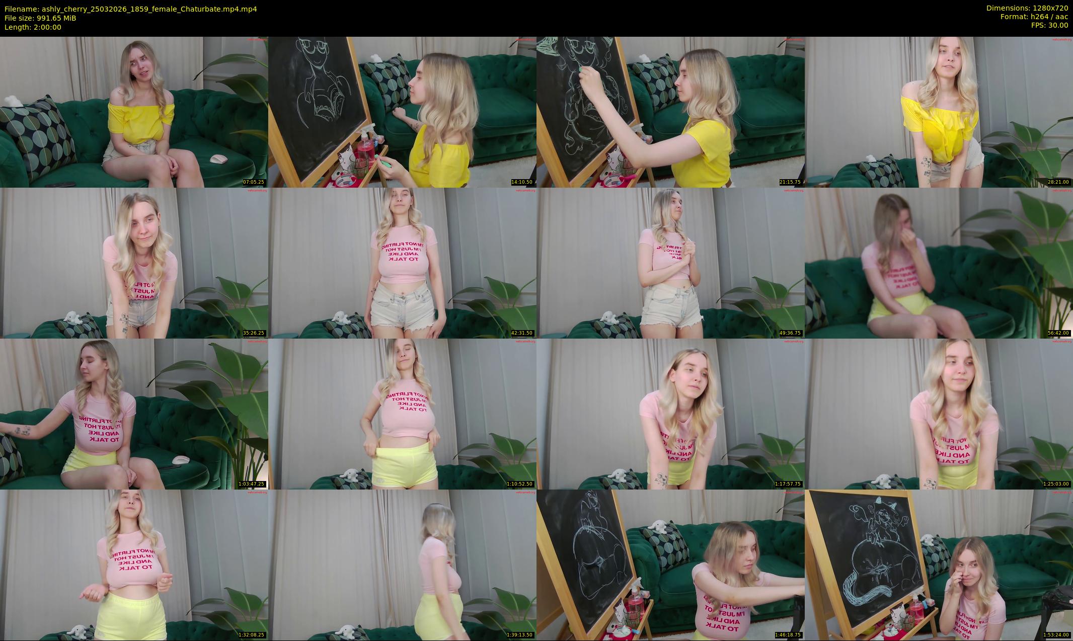 ashly_cherry — 120 minute Chaturbate female cam show recording, 720p, Mar 25, 2026