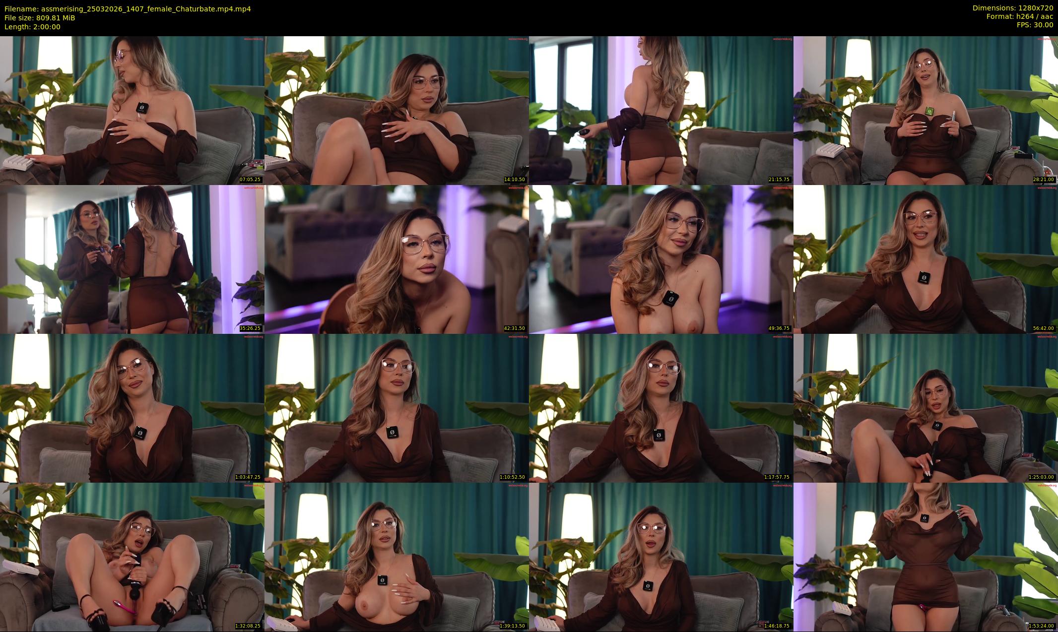 assmerising — 120 minute Chaturbate female cam show recording, 720p, Mar 25, 2026