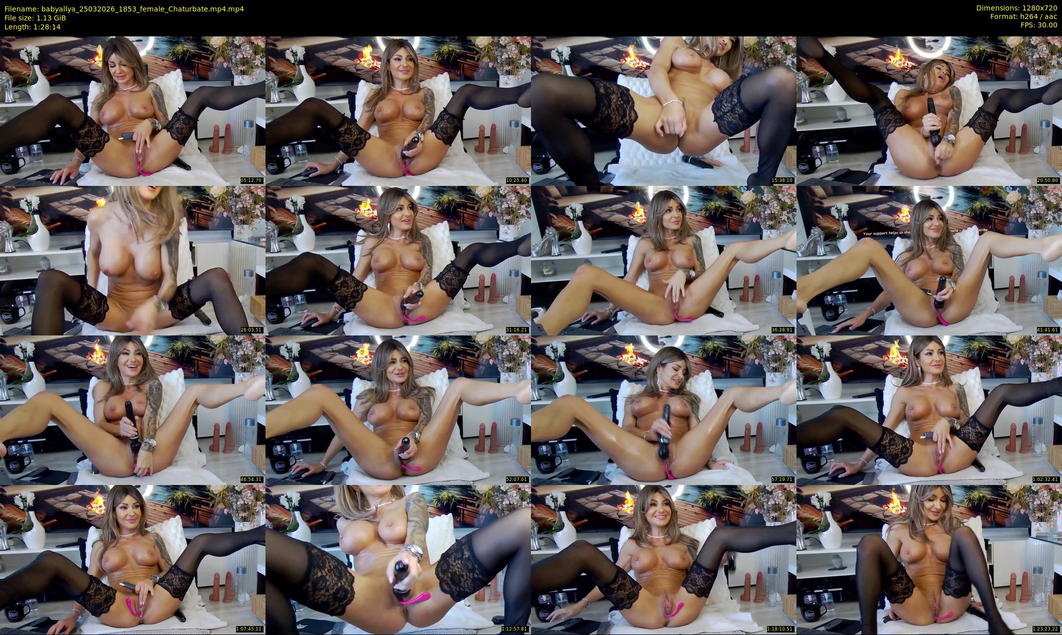 babyallya — 89 minute Chaturbate female cam show recording, 720p, Mar 25, 2026