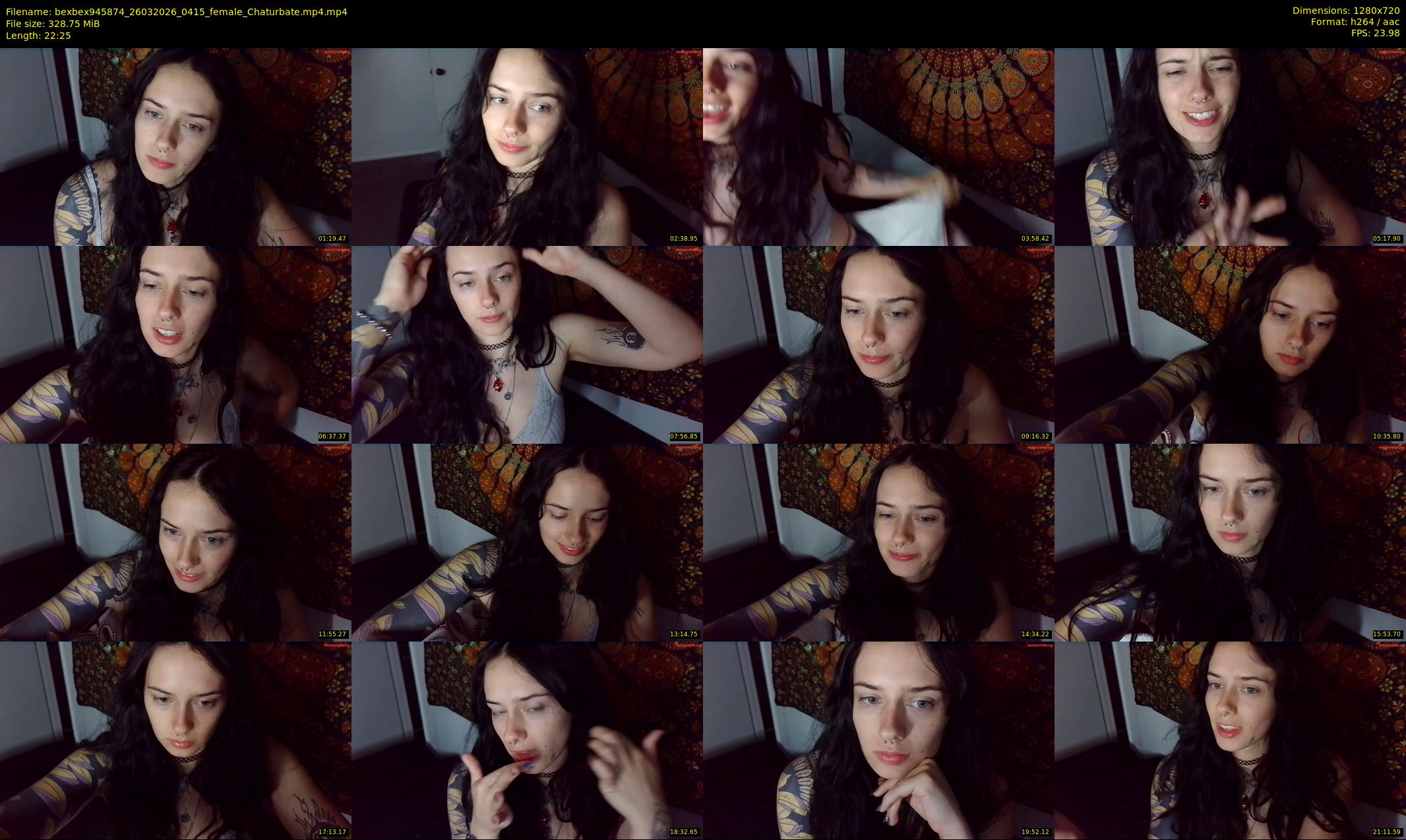 bexbex945874 — 23 minute Chaturbate female cam show recording, 720p, Mar 26, 2026