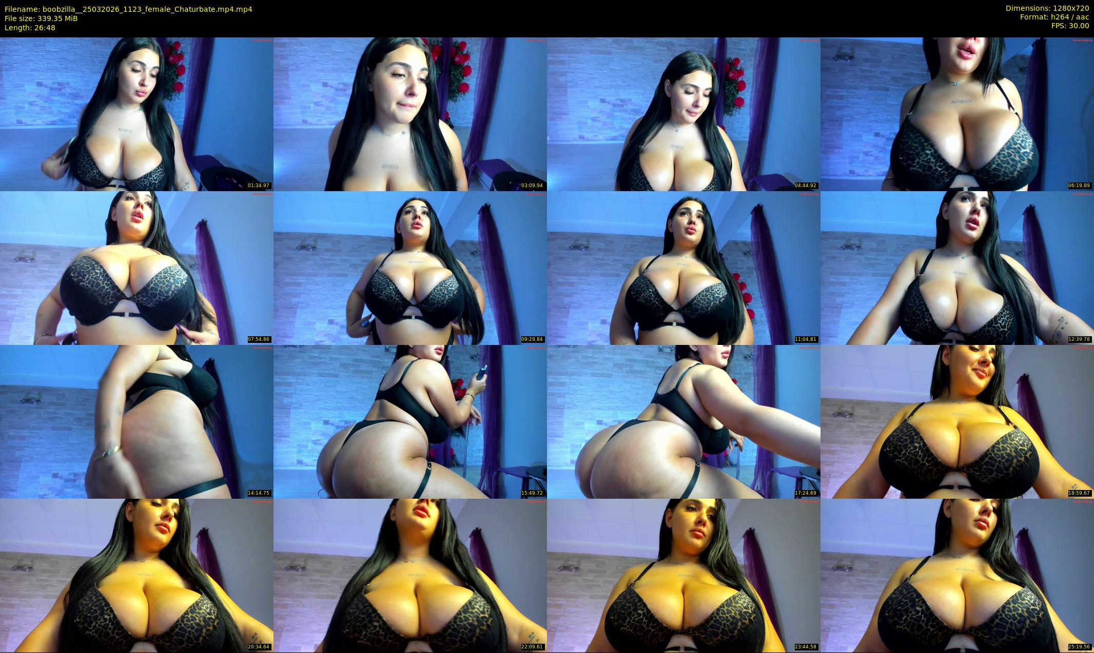 boobzilla_ — 27 minute Chaturbate female cam show recording, 720p, Mar 25, 2026
