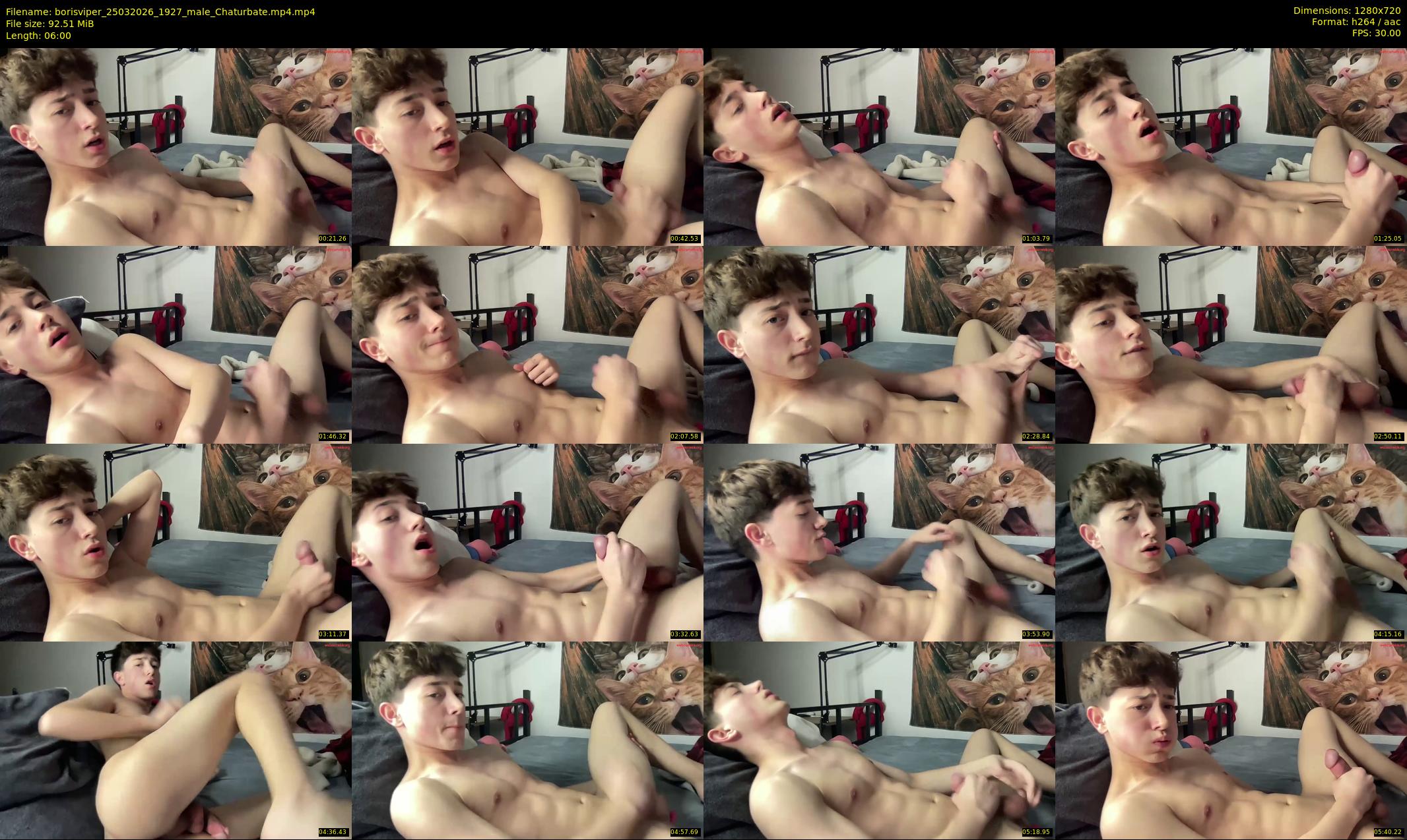 borisviper — 6 minute Chaturbate male cam show recording, 720p, Mar 25, 2026