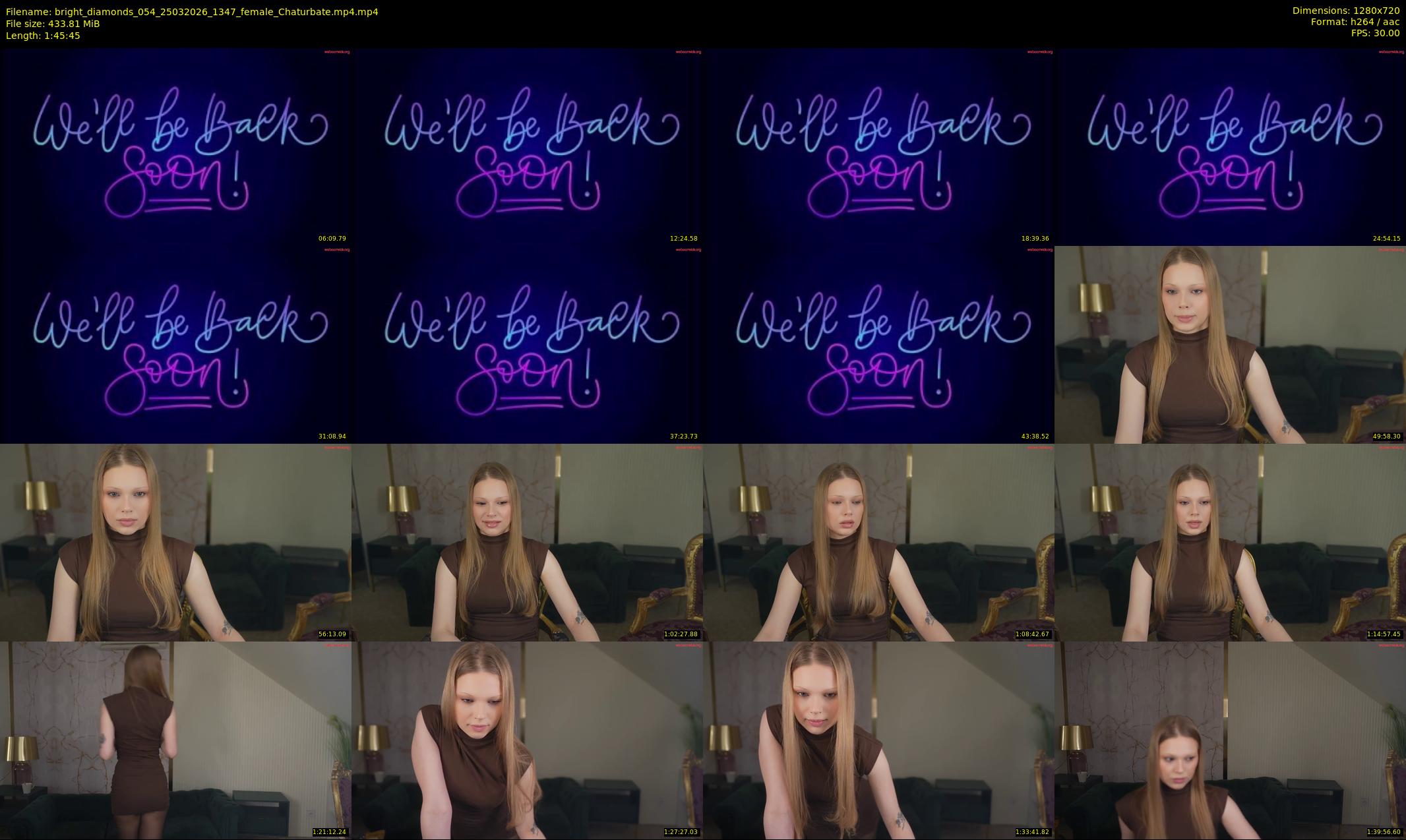 bright_diamonds_054 — 106 minute Chaturbate couple cam show recording, 720p, Mar 25, 2026