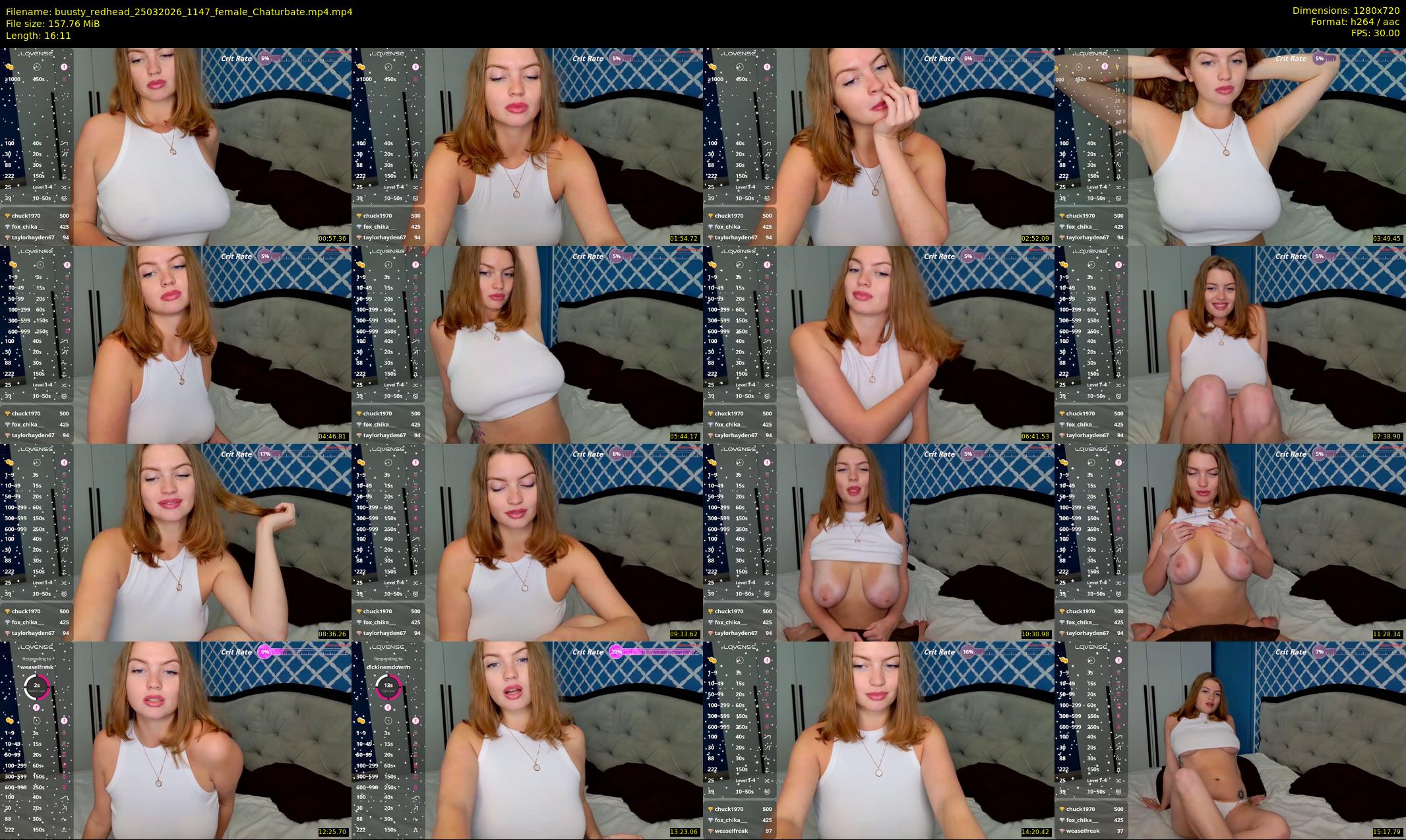 buusty_redhead — 17 minute Chaturbate female cam show recording, 720p, Mar 25, 2026