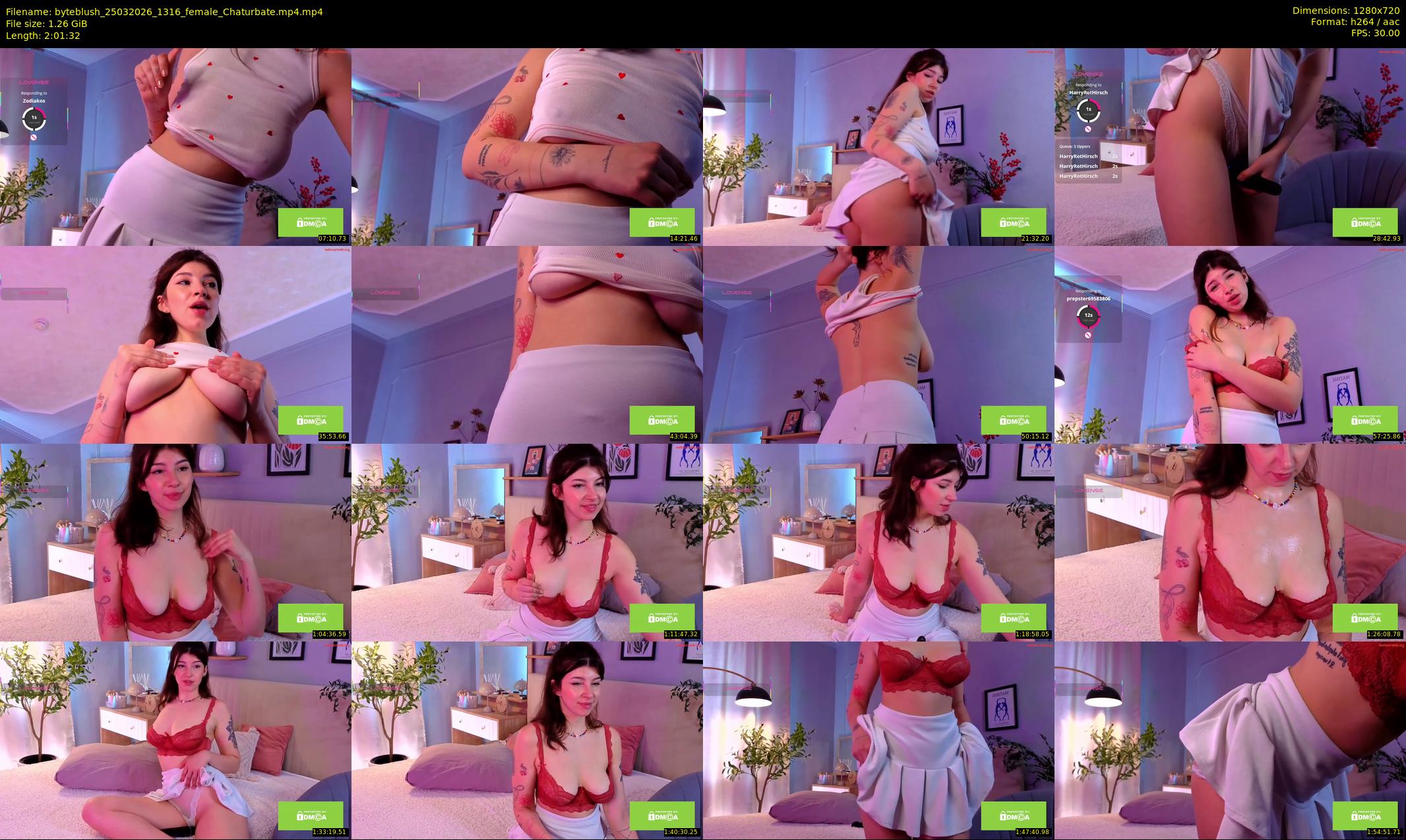 byteblush — 122 minute Chaturbate female cam show recording, 720p, Mar 25, 2026