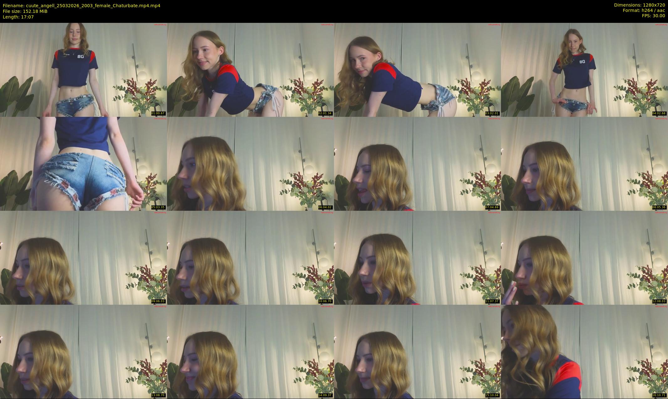 cuute_angell — 18 minute Chaturbate female cam show recording, 720p, Mar 25, 2026