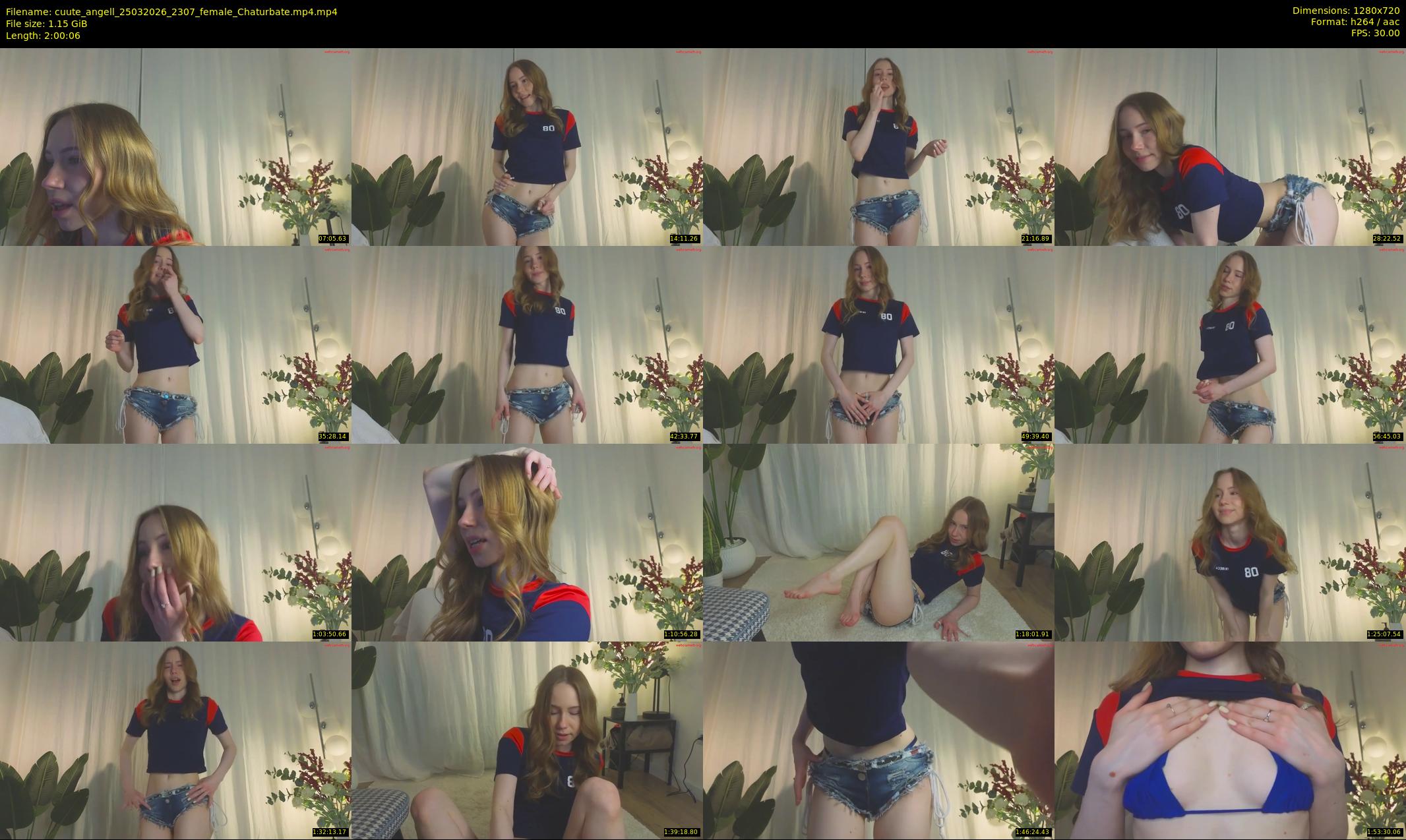 cuute_angell — 121 minute Chaturbate female cam show recording, 720p, Mar 25, 2026