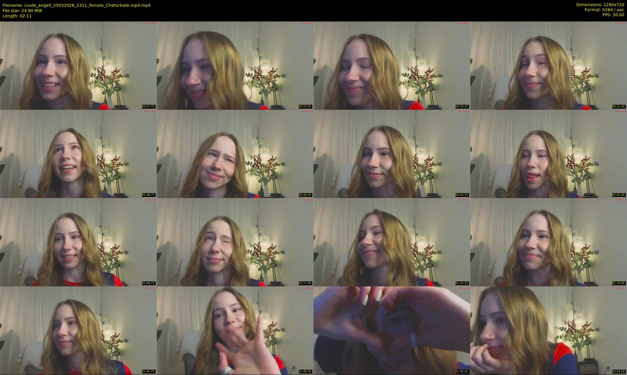 cuute_angell — 3 minute Chaturbate female cam show recording, 720p, Mar 25, 2026