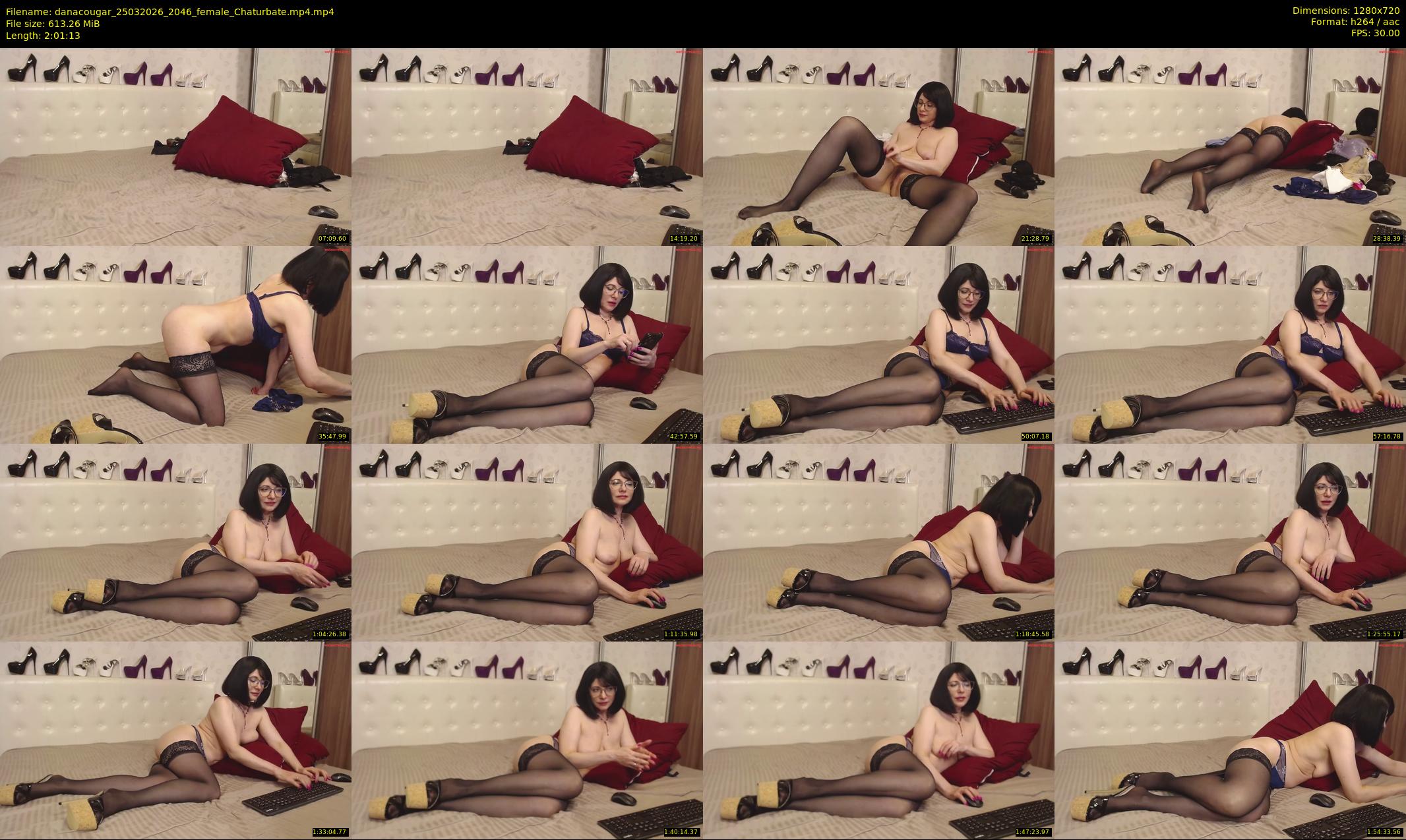 danacougar — 122 minute Chaturbate female cam show recording, 720p, Mar 25, 2026