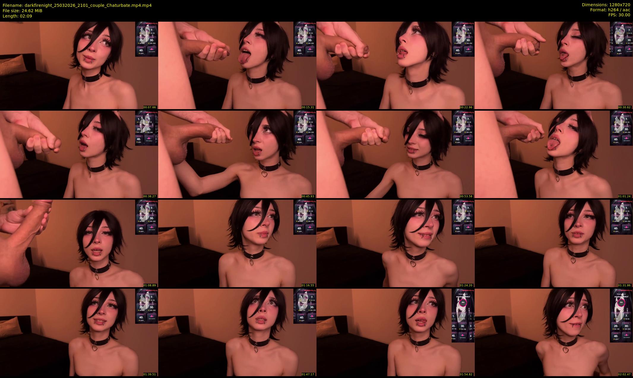 darkfirenight — 3 minute Chaturbate couple cam show recording, 720p, Mar 25, 2026