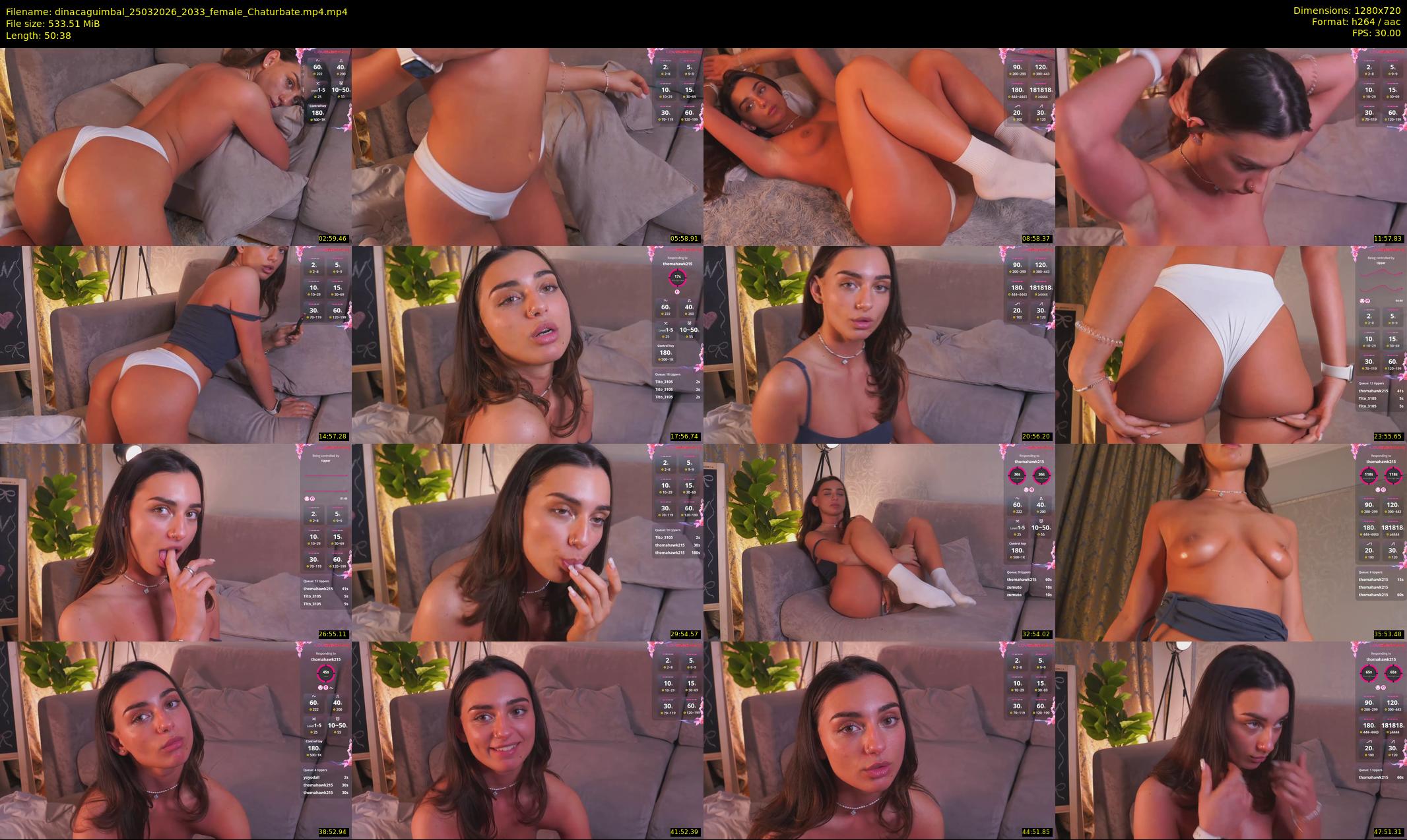 dinacaguimbal — 51 minute Chaturbate female cam show recording, 720p, Mar 25, 2026