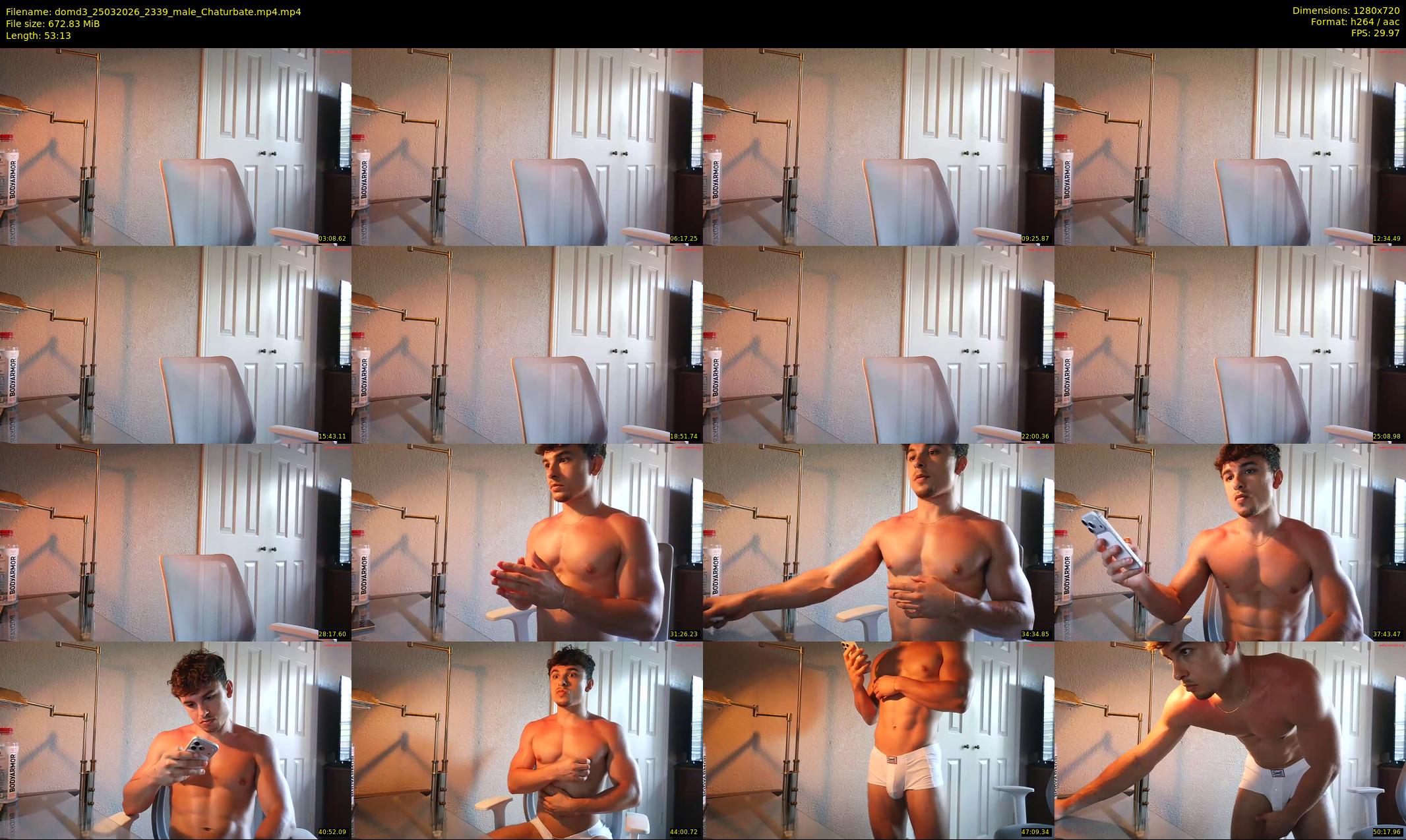domd3 — 54 minute Chaturbate male cam show recording, 720p, Mar 25, 2026