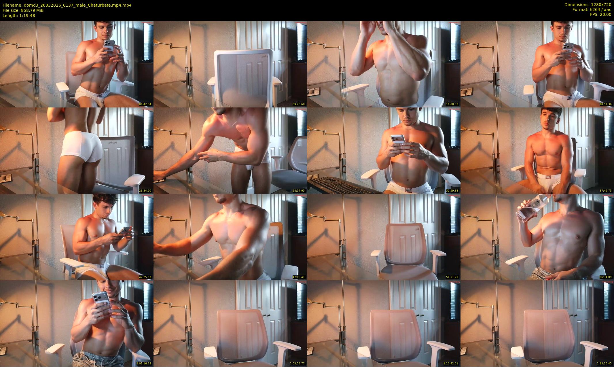 domd3 — 80 minute Chaturbate male cam show recording, 720p, Mar 26, 2026
