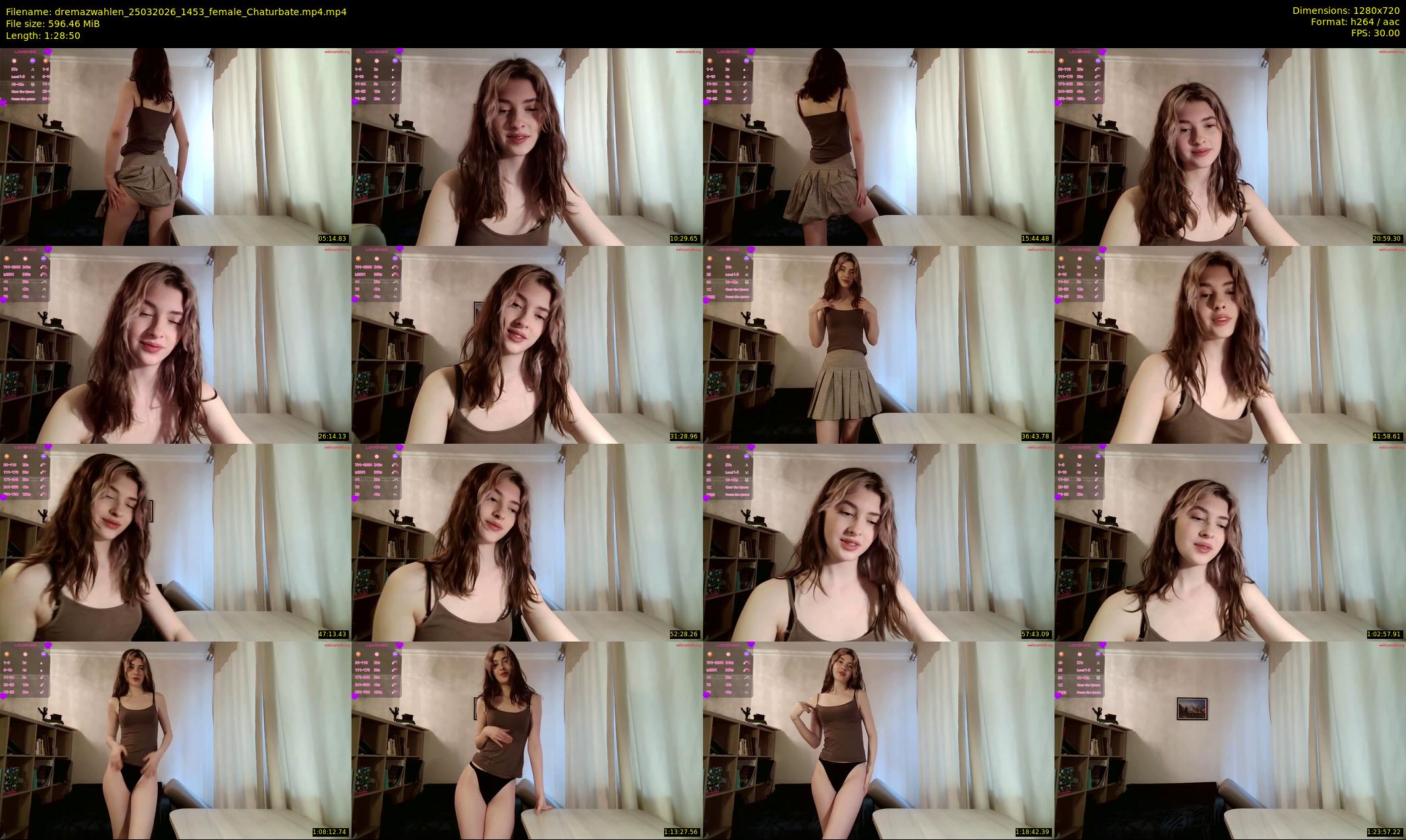 dremazwahlen — 89 minute Chaturbate female cam show recording, 720p, Mar 25, 2026