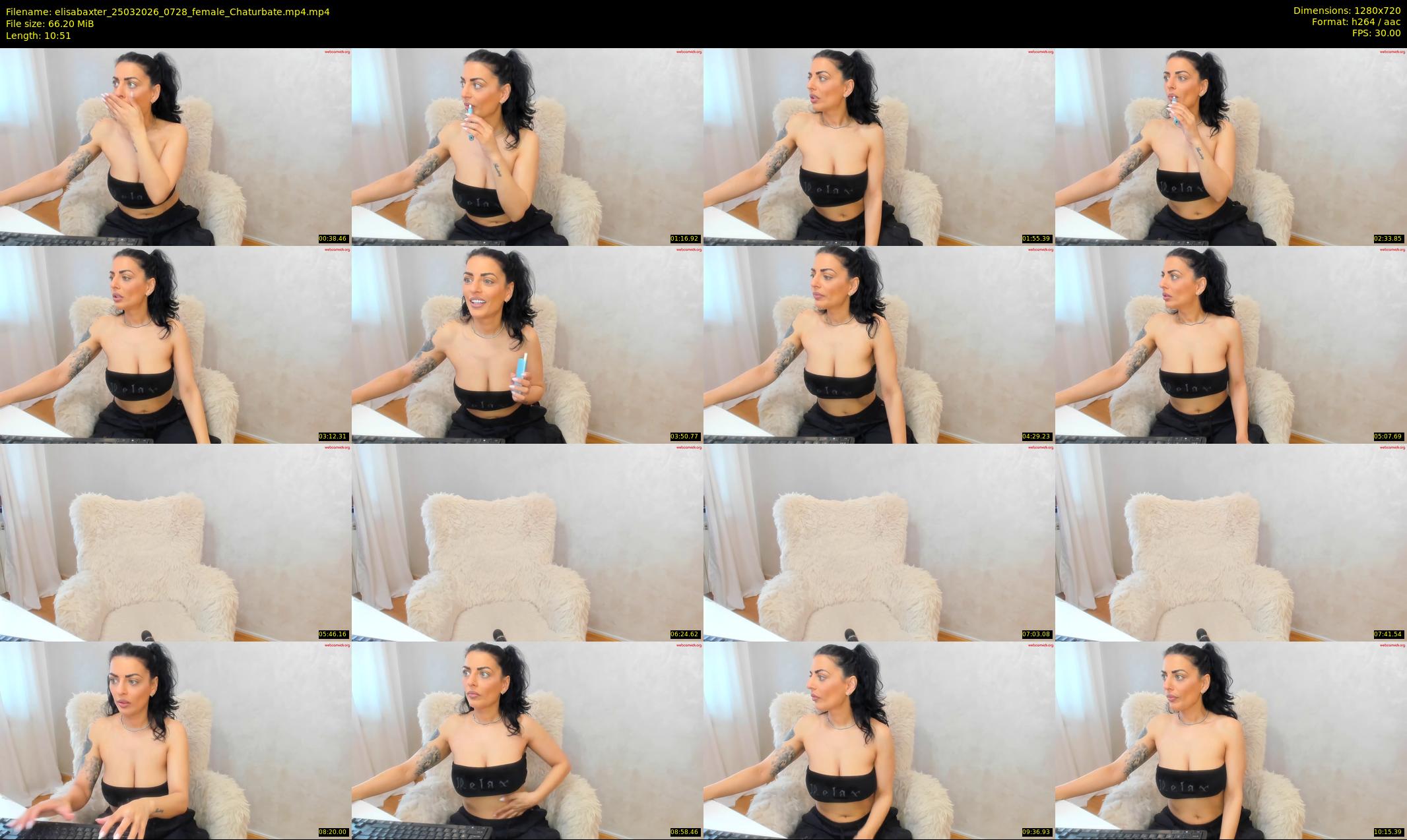 elisabaxter — 11 minute Chaturbate female cam show recording, 720p, Mar 25, 2026
