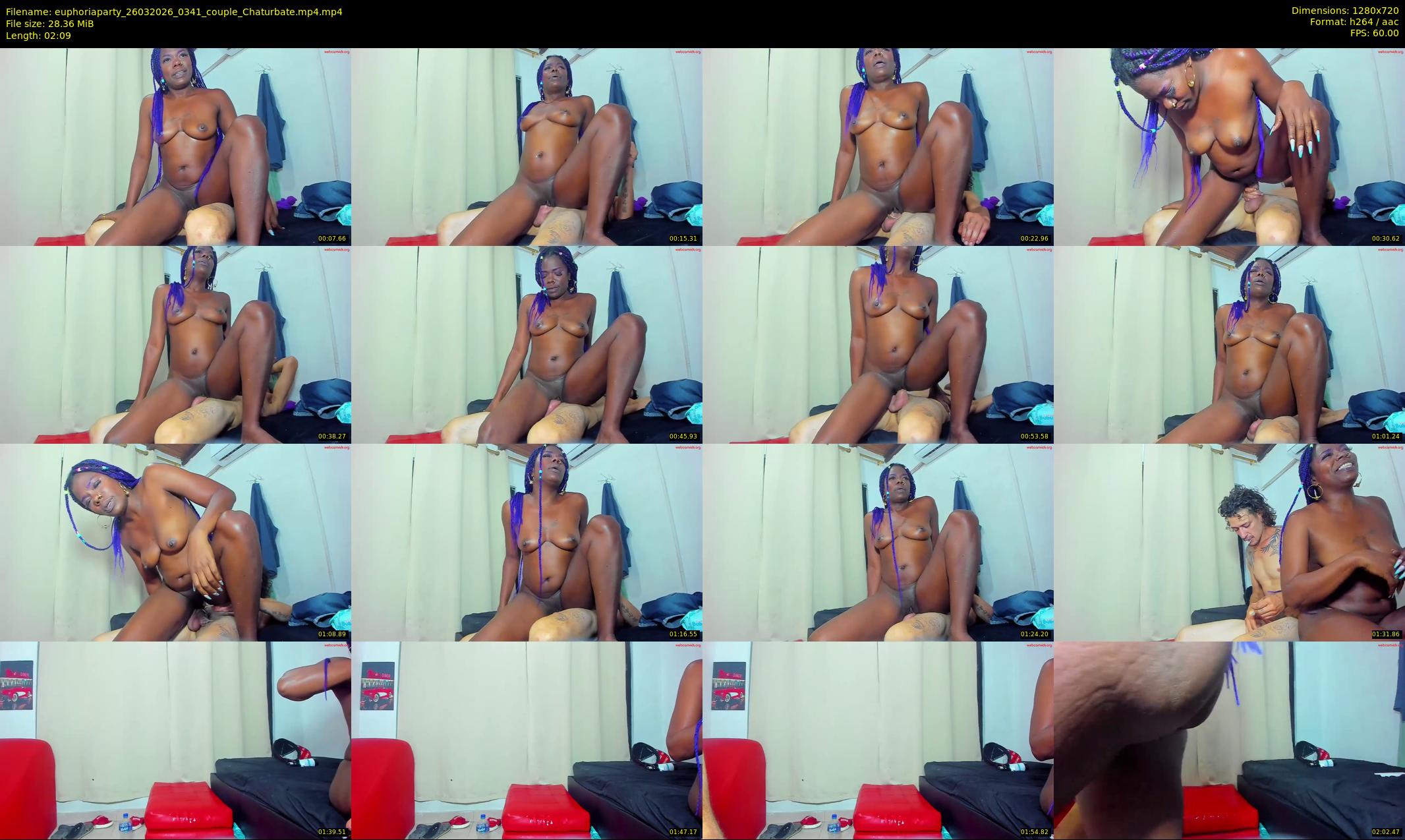 euphoriaparty — 3 minute Chaturbate couple cam show recording, 720p, Mar 26, 2026