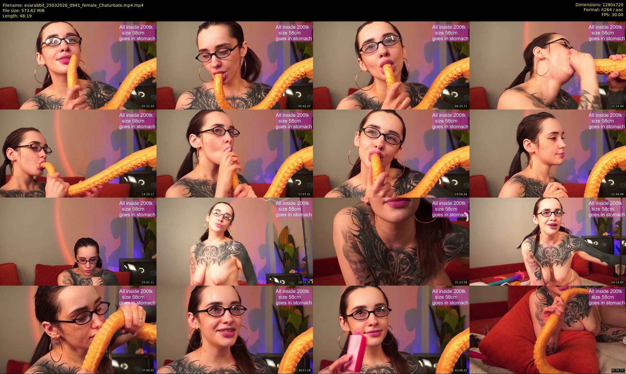 evarabbit — 49 minute Chaturbate female cam show recording, 720p, Mar 25, 2026