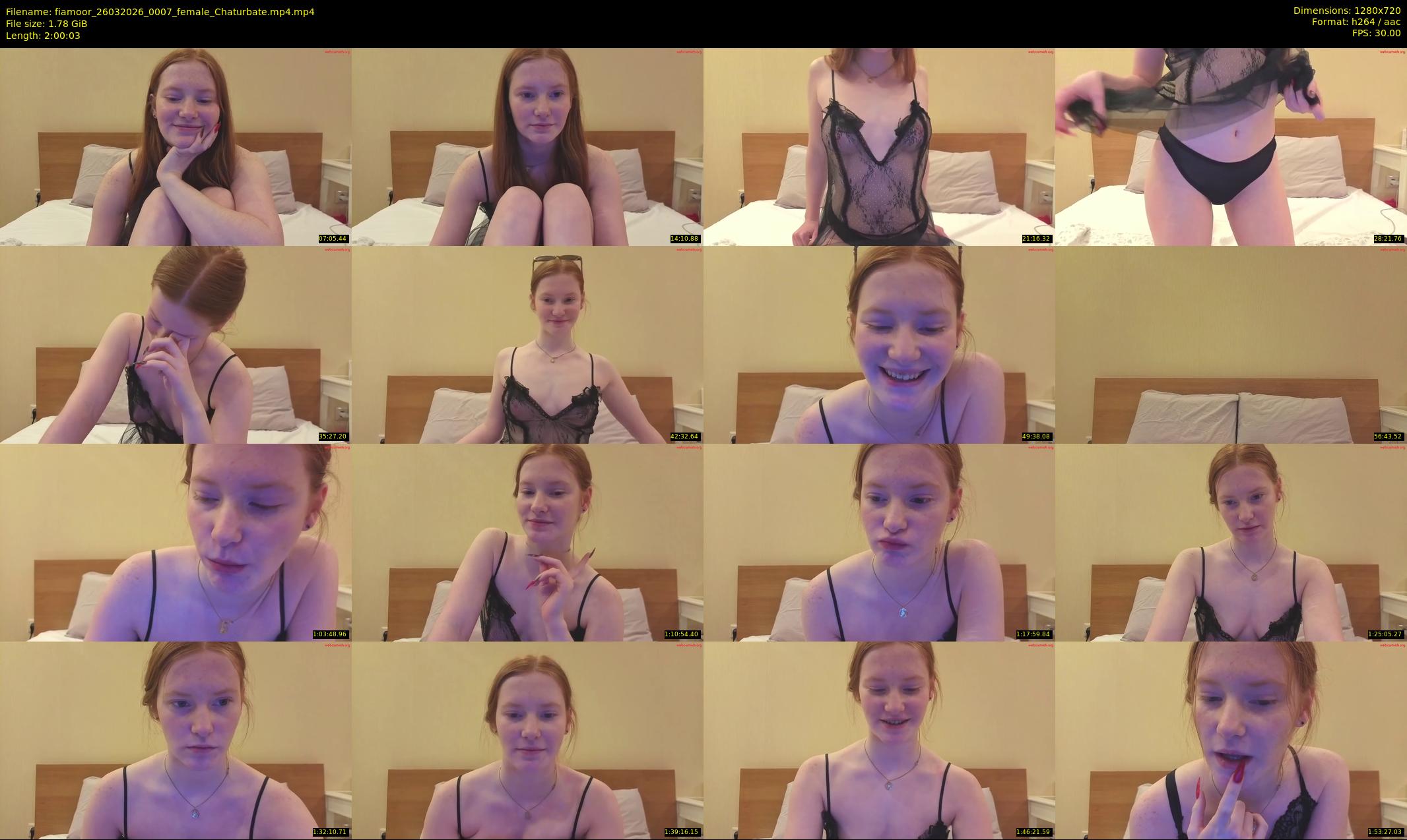 fiamoor — 121 minute Chaturbate female cam show recording, 720p, Mar 26, 2026