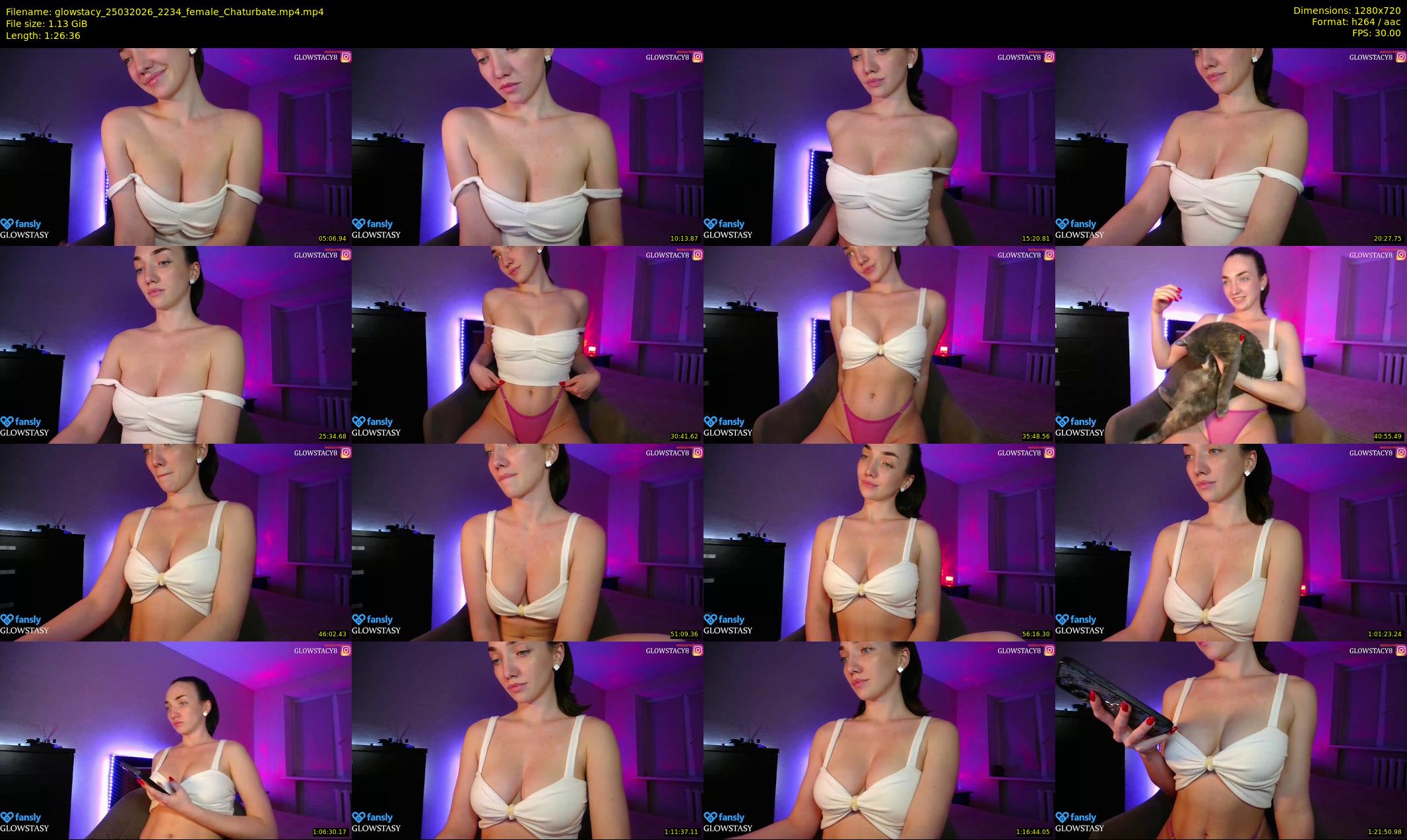 glowstacy — 87 minute Chaturbate female cam show recording, 720p, Mar 25, 2026