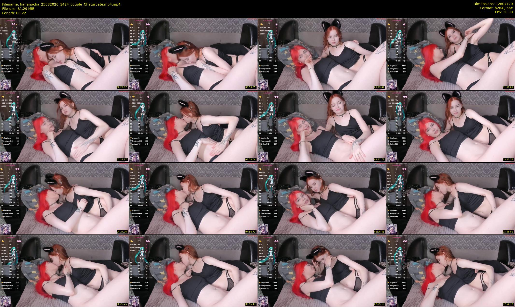hananocha — 9 minute Chaturbate couple cam show recording, 720p, Mar 25, 2026