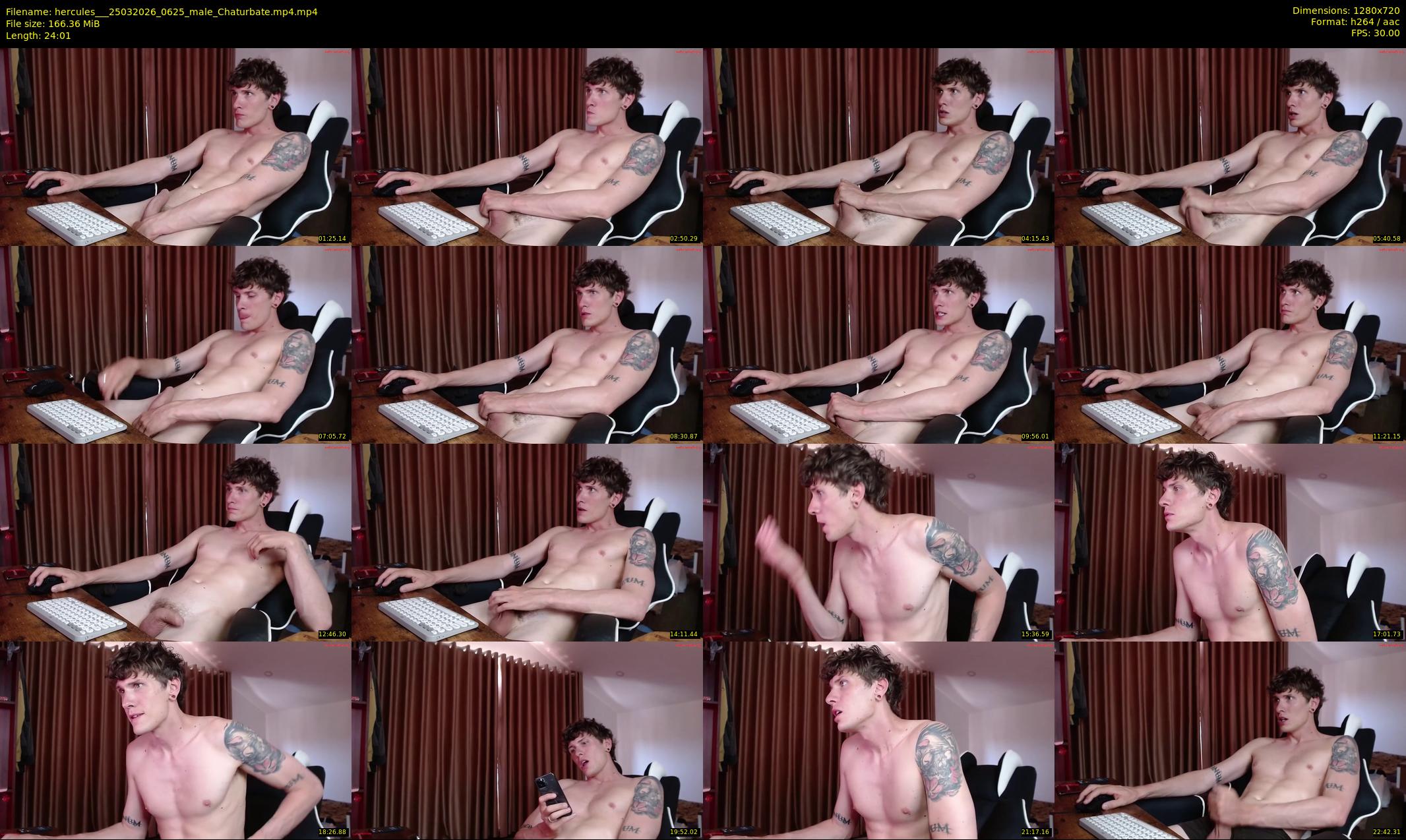 hercules__ — 25 minute Chaturbate male cam show recording, 720p, Mar 25, 2026