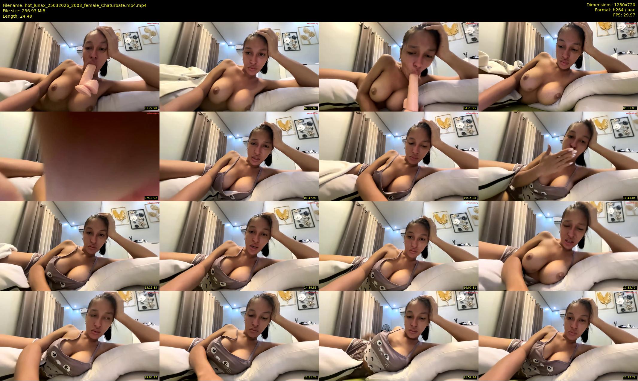 hot_lunax — 25 minute Chaturbate female cam show recording, 720p, Mar 25, 2026