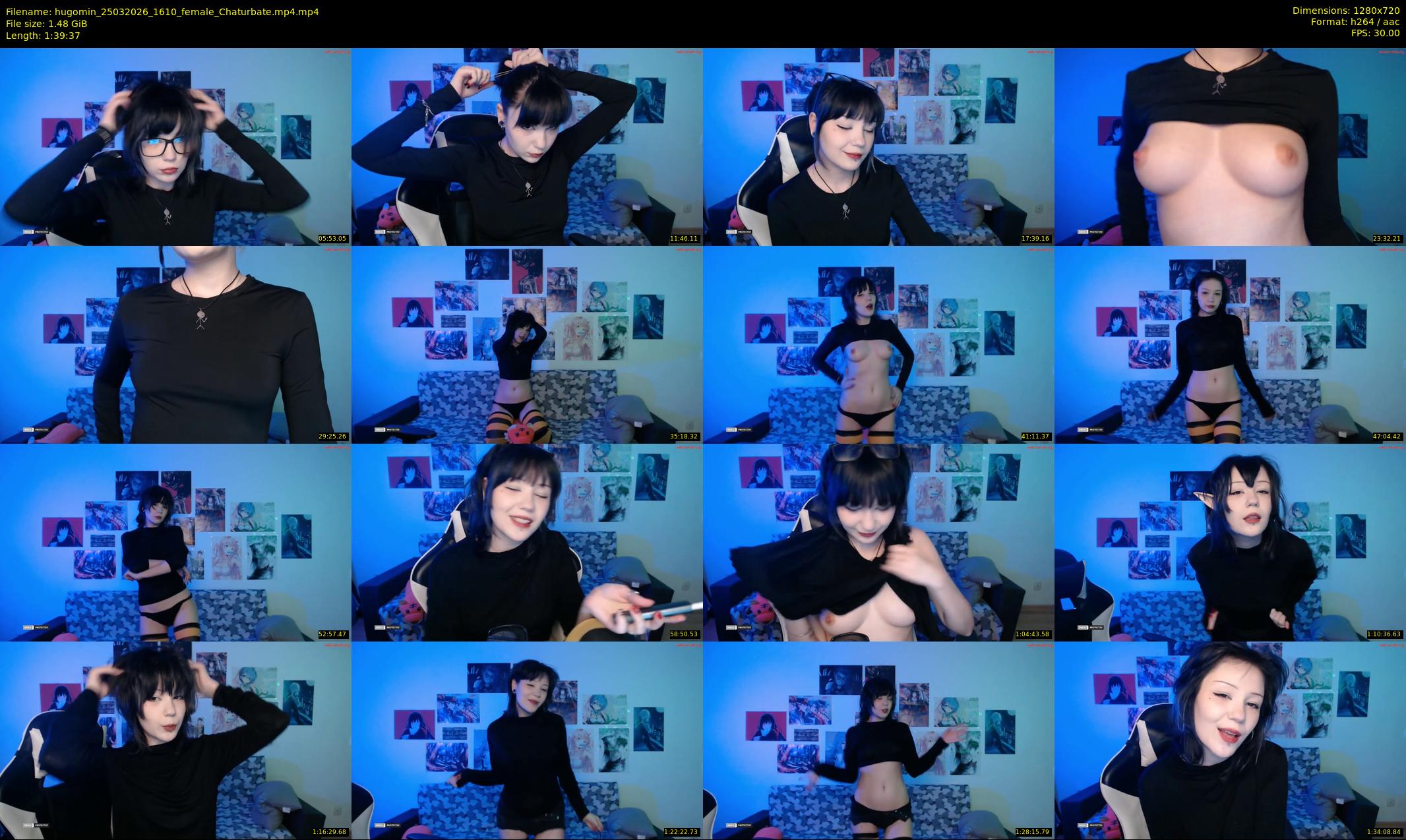 hugomin — 100 minute Chaturbate female cam show recording, 720p, Mar 25, 2026