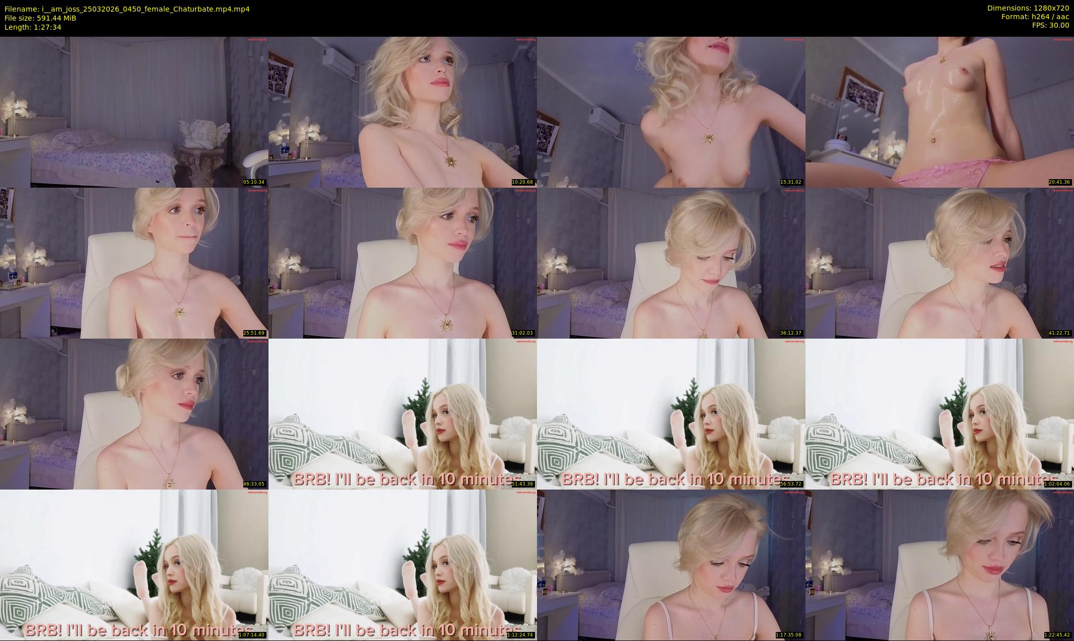 i__am_joss — 88 minute Chaturbate female cam show recording, 720p, Mar 25, 2026