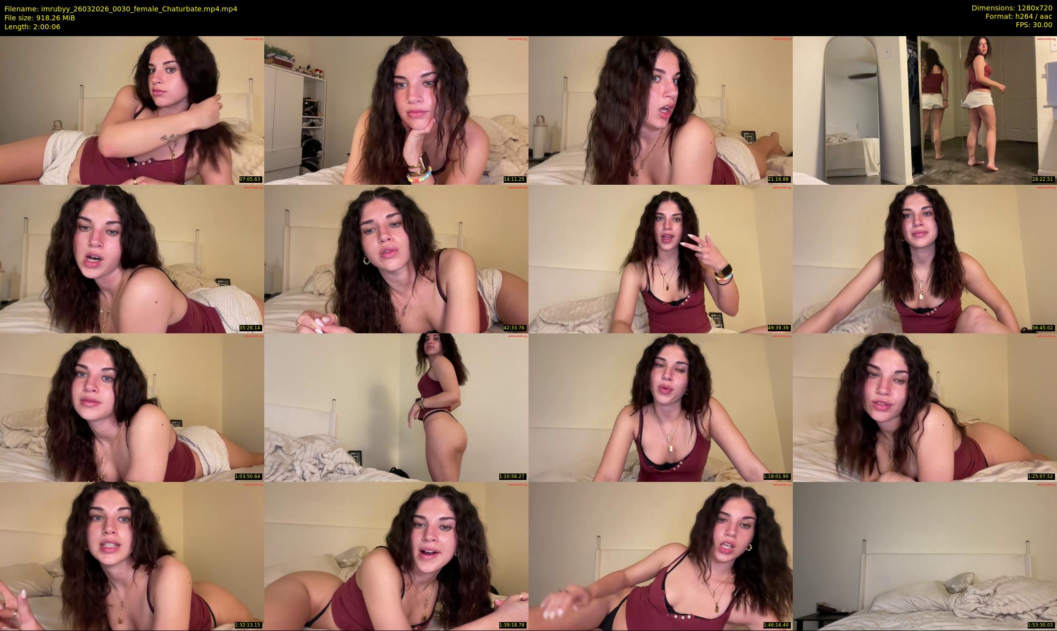 imrubyy — 121 minute Chaturbate female cam show recording, 720p, Mar 26, 2026