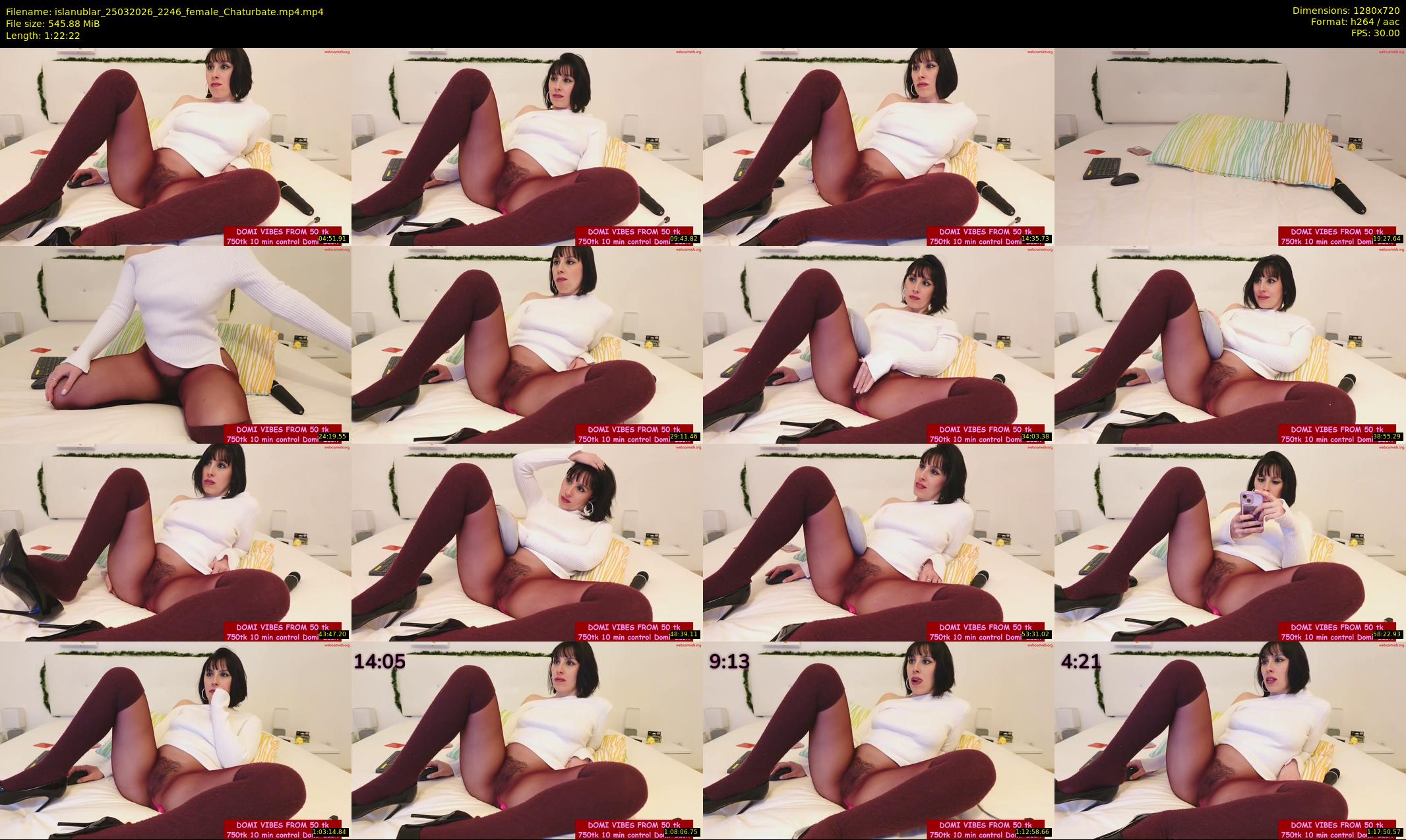islanublar — 83 minute Chaturbate female cam show recording, 720p, Mar 25, 2026