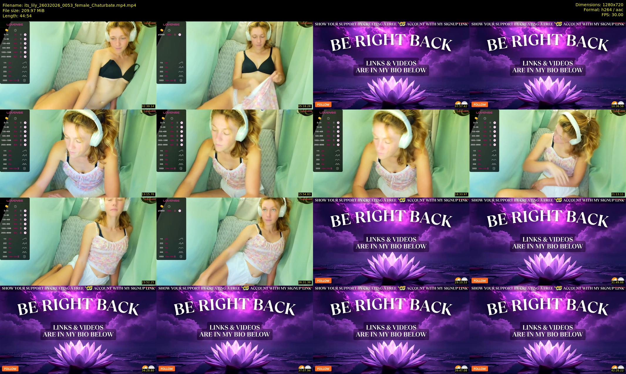 its_lily — 45 minute Chaturbate female cam show recording, 720p, Mar 26, 2026