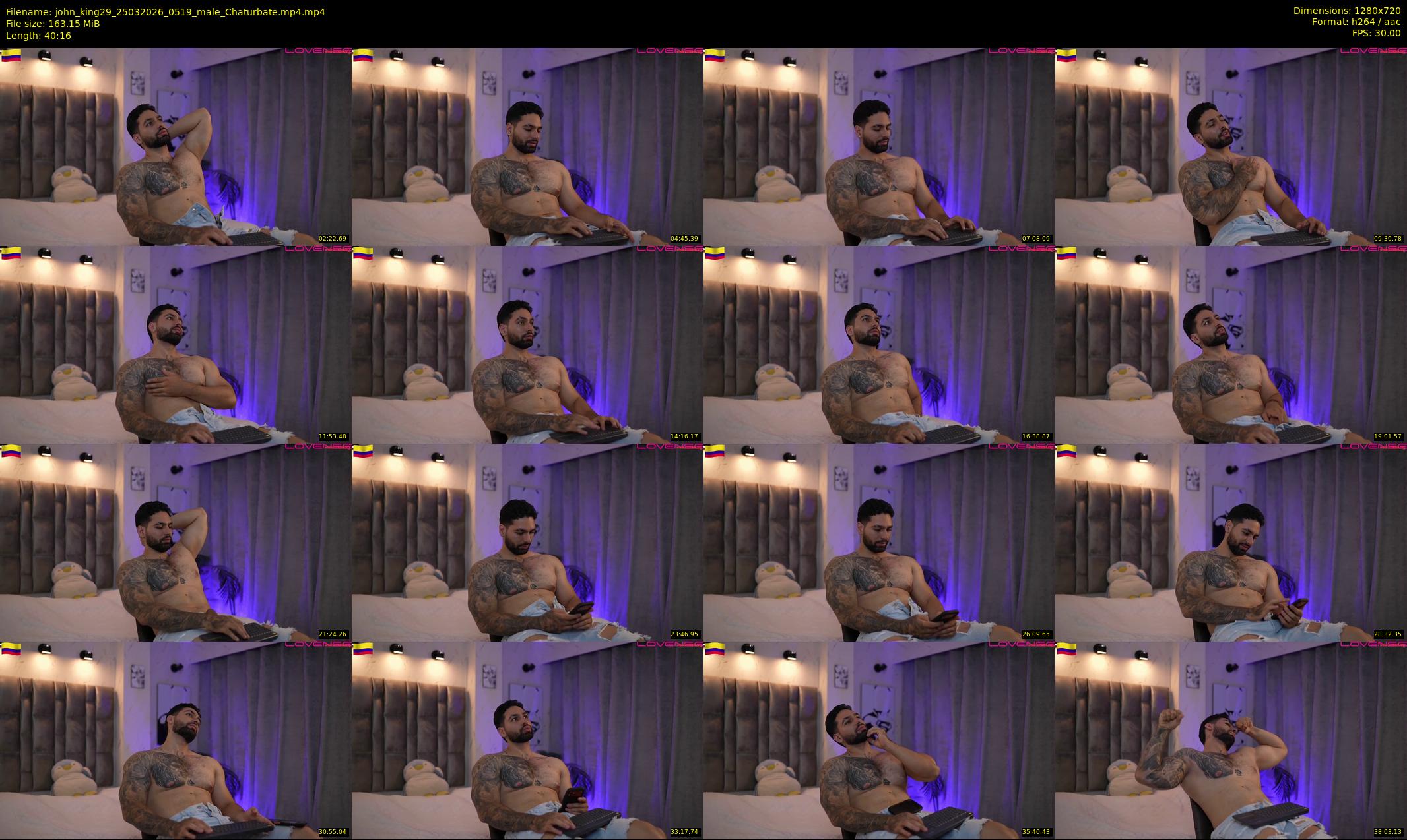 john_king29 — 41 minute Chaturbate male cam show recording, 720p, Mar 25, 2026