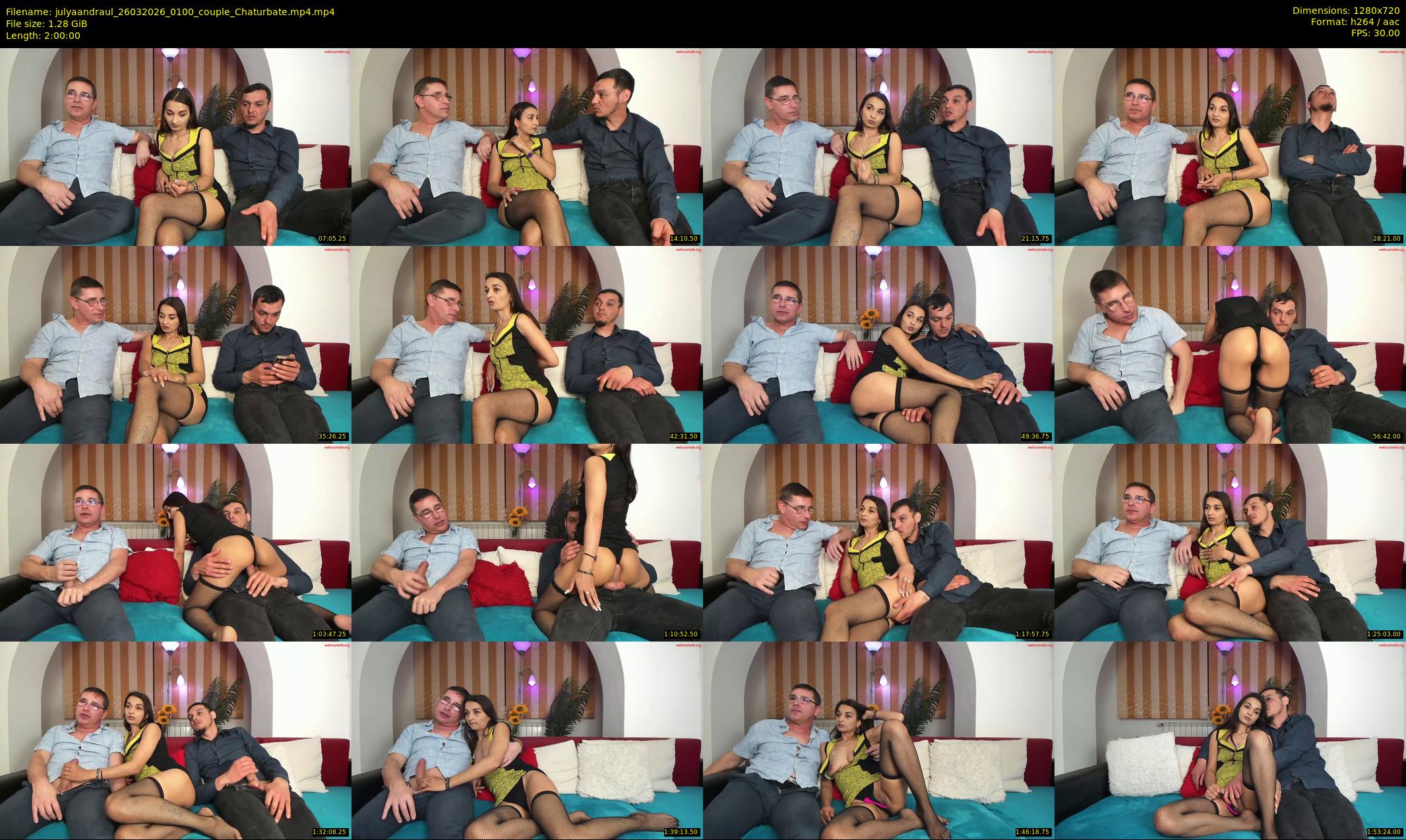 julyaandraul — 120 minute Chaturbate couple cam show recording, 720p, Mar 26, 2026