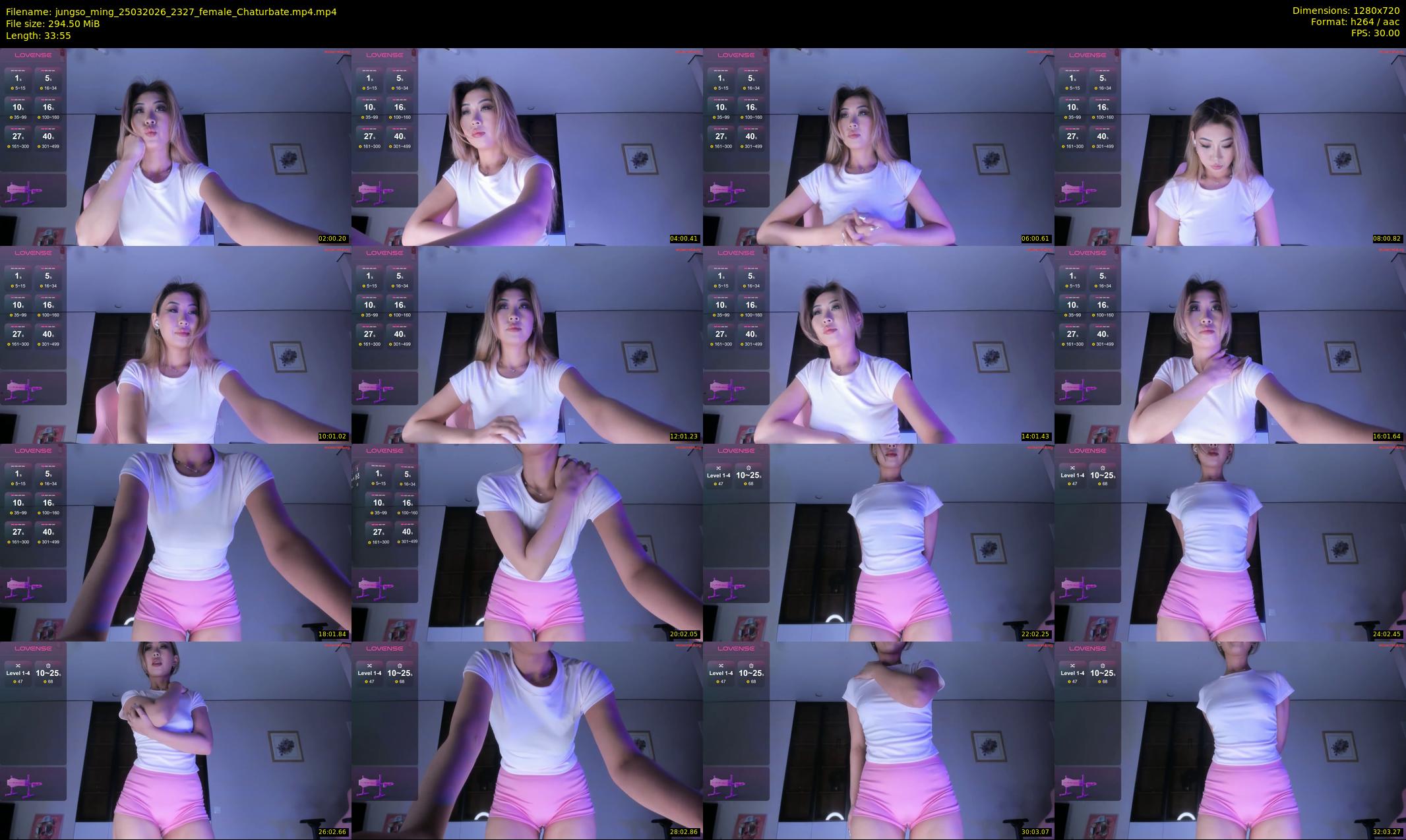 jungso_ming — 34 minute Chaturbate female cam show recording, 720p, Mar 25, 2026