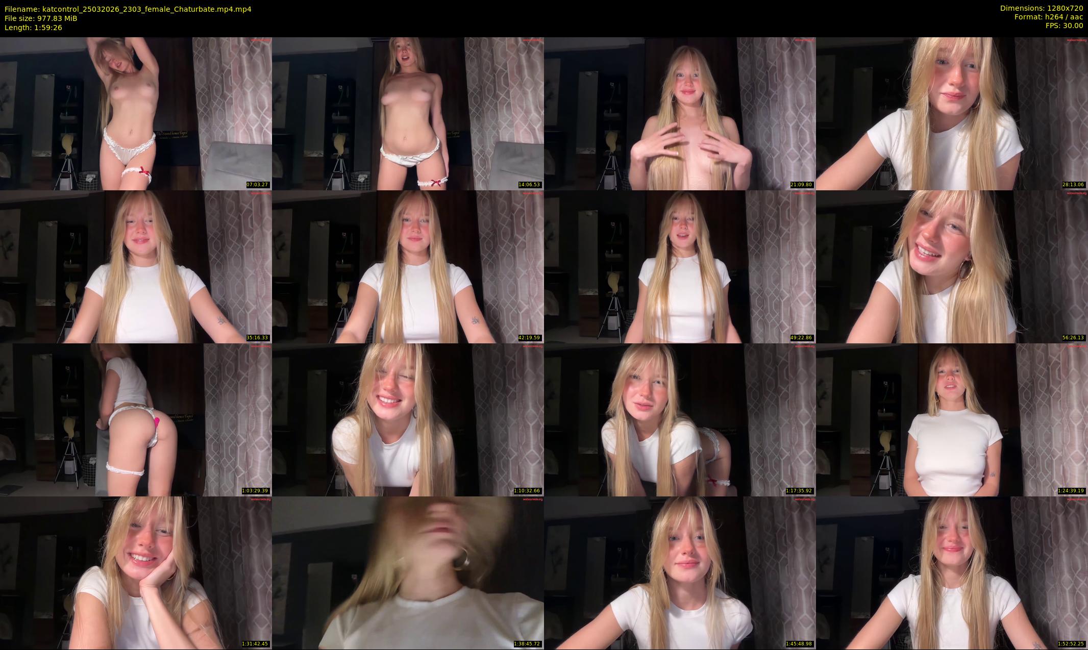 katcontrol — 120 minute Chaturbate female cam show recording, 720p, Mar 25, 2026
