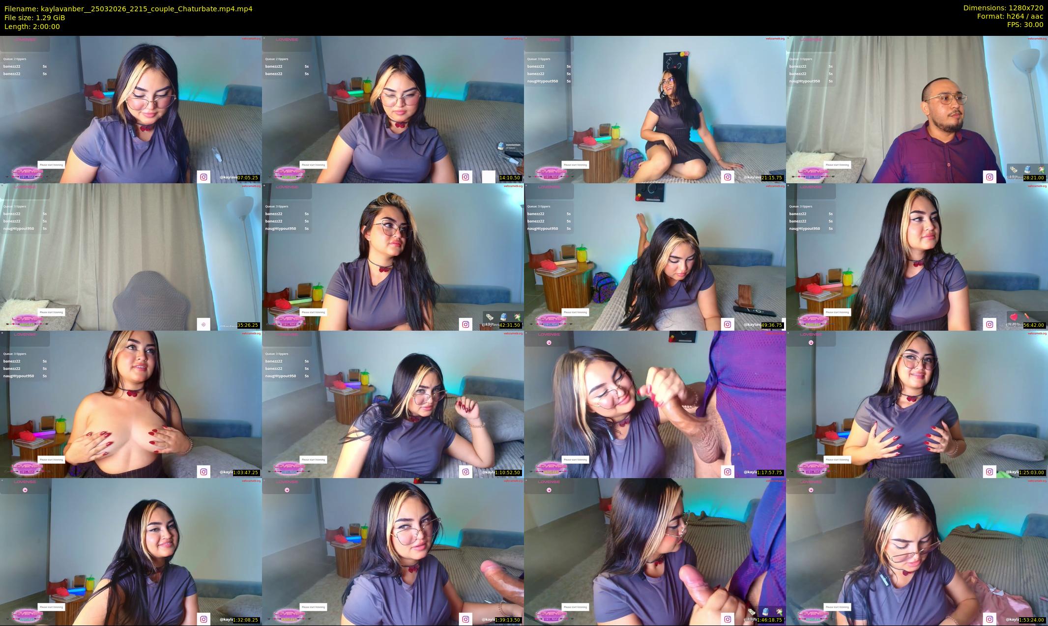 kaylavanber_ — 120 minute Chaturbate couple cam show recording, 720p, Mar 25, 2026