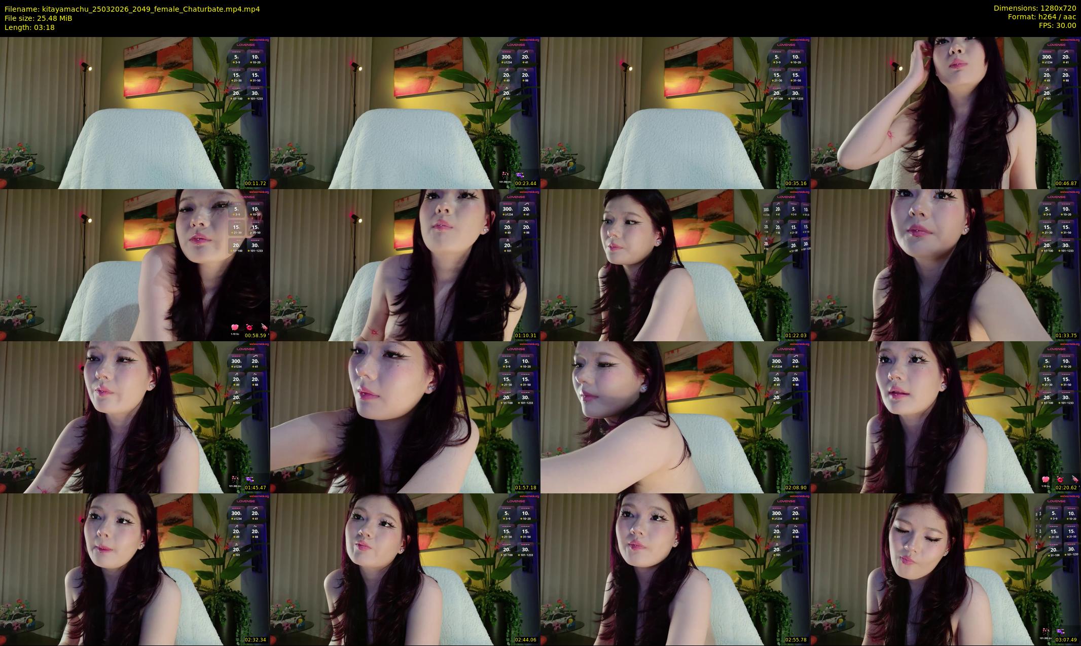 kitayamachu — 4 minute Chaturbate female cam show recording, 720p, Mar 25, 2026
