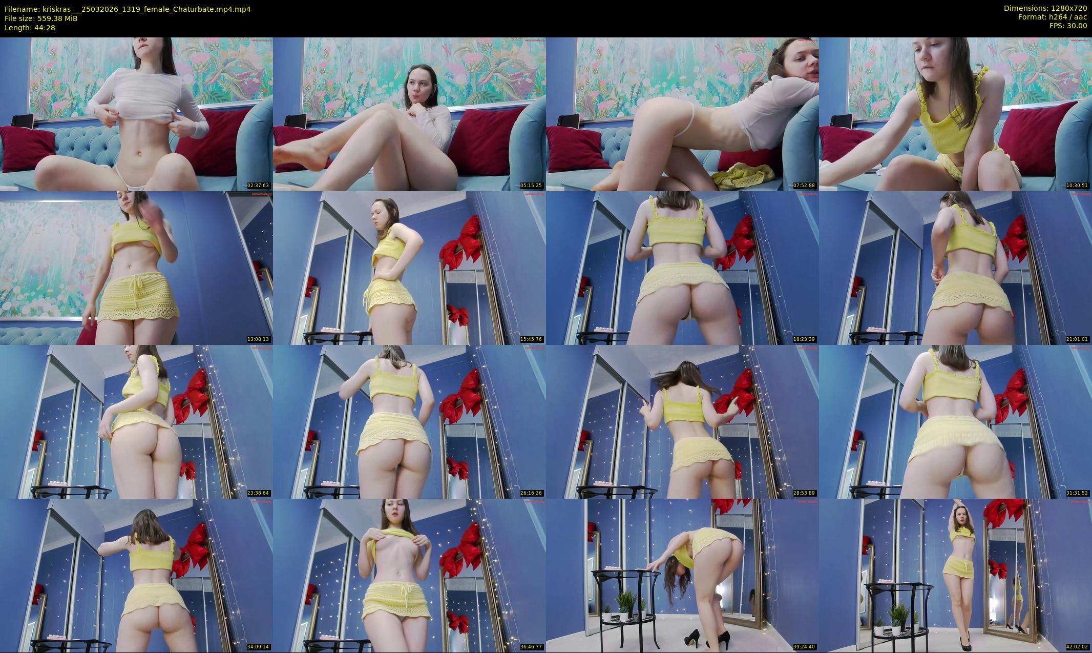 kriskras__ — 45 minute Chaturbate female cam show recording, 720p, Mar 25, 2026
