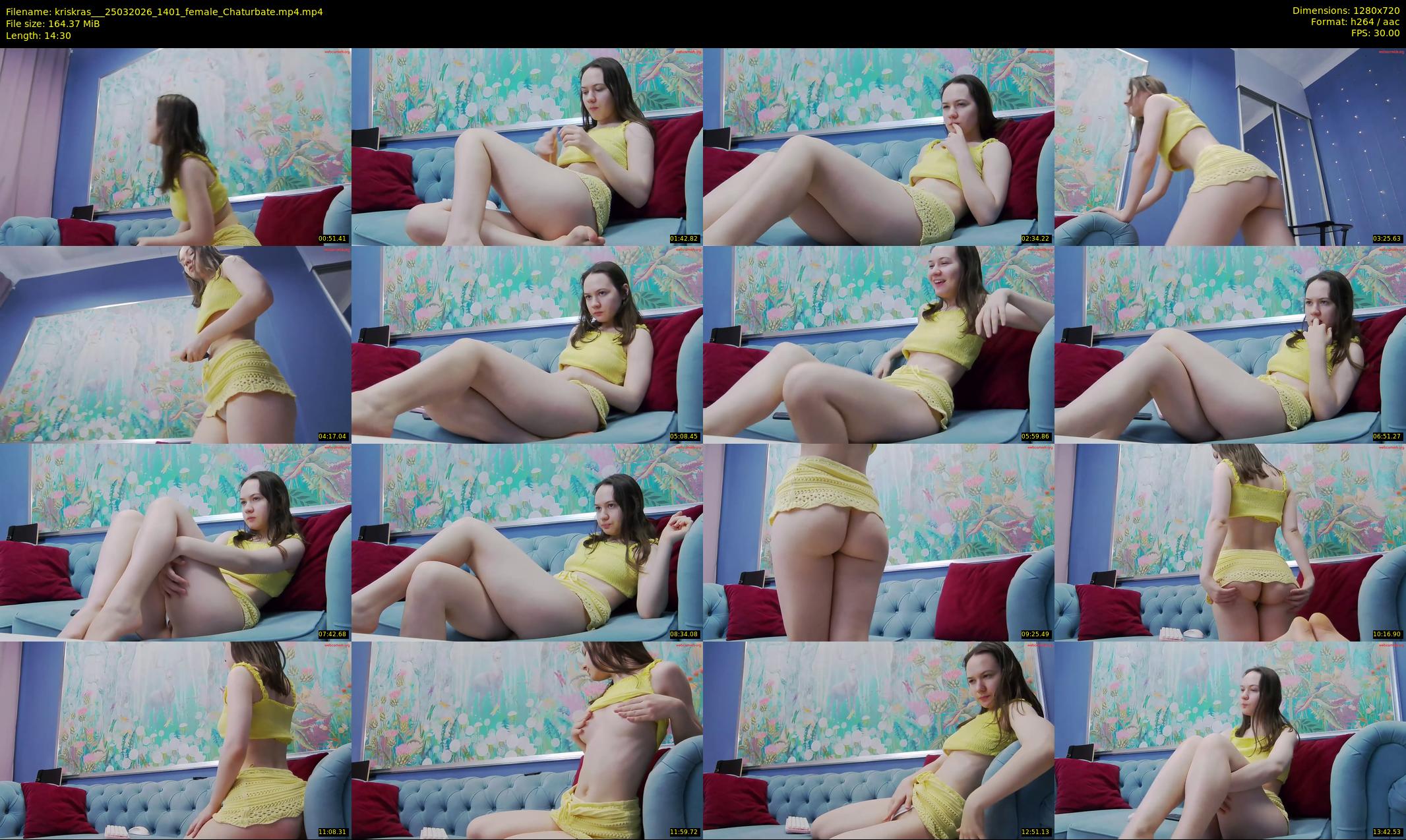 kriskras__ — 15 minute Chaturbate female cam show recording, 720p, Mar 25, 2026